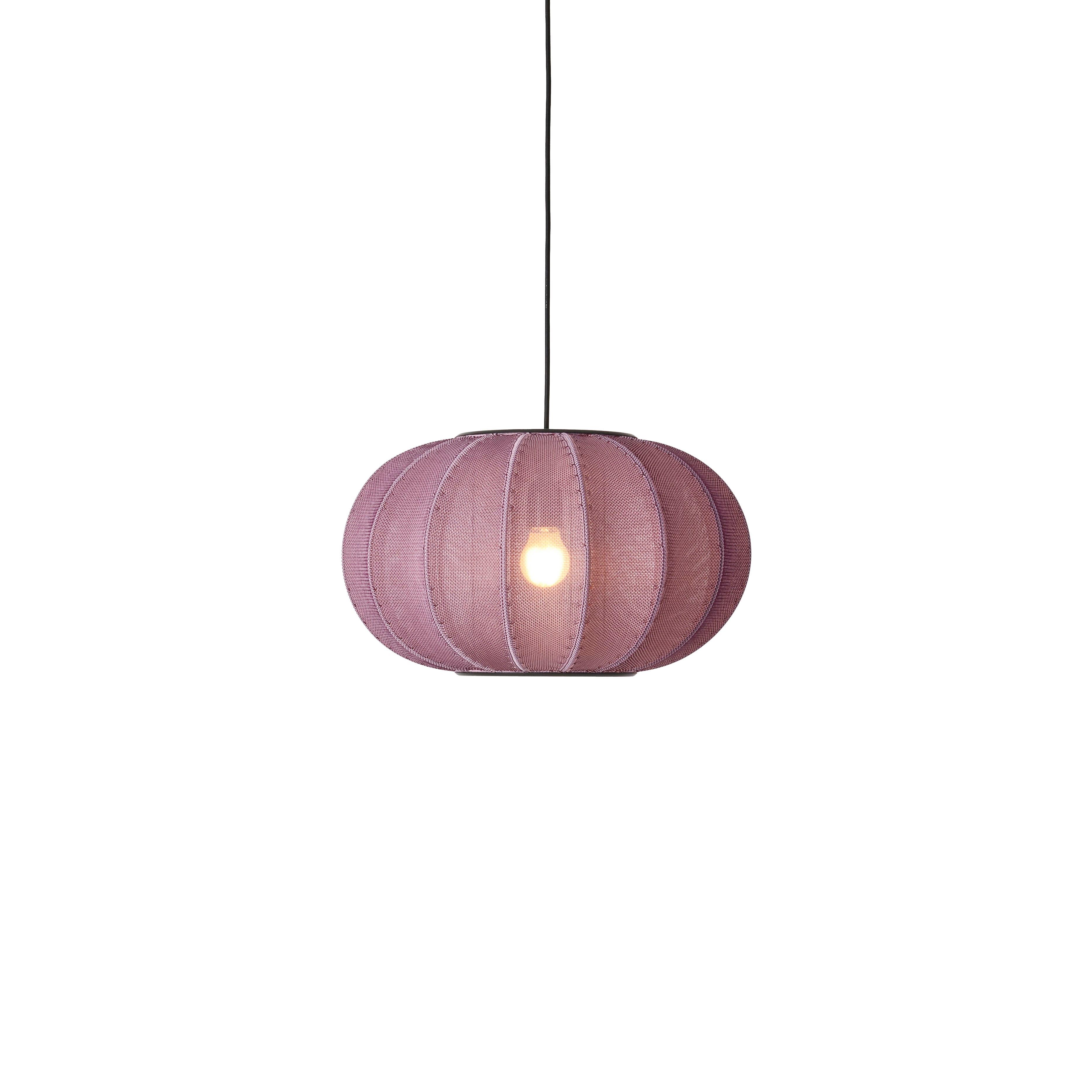 Knit-Wit Oval Burgundy hanging lamp