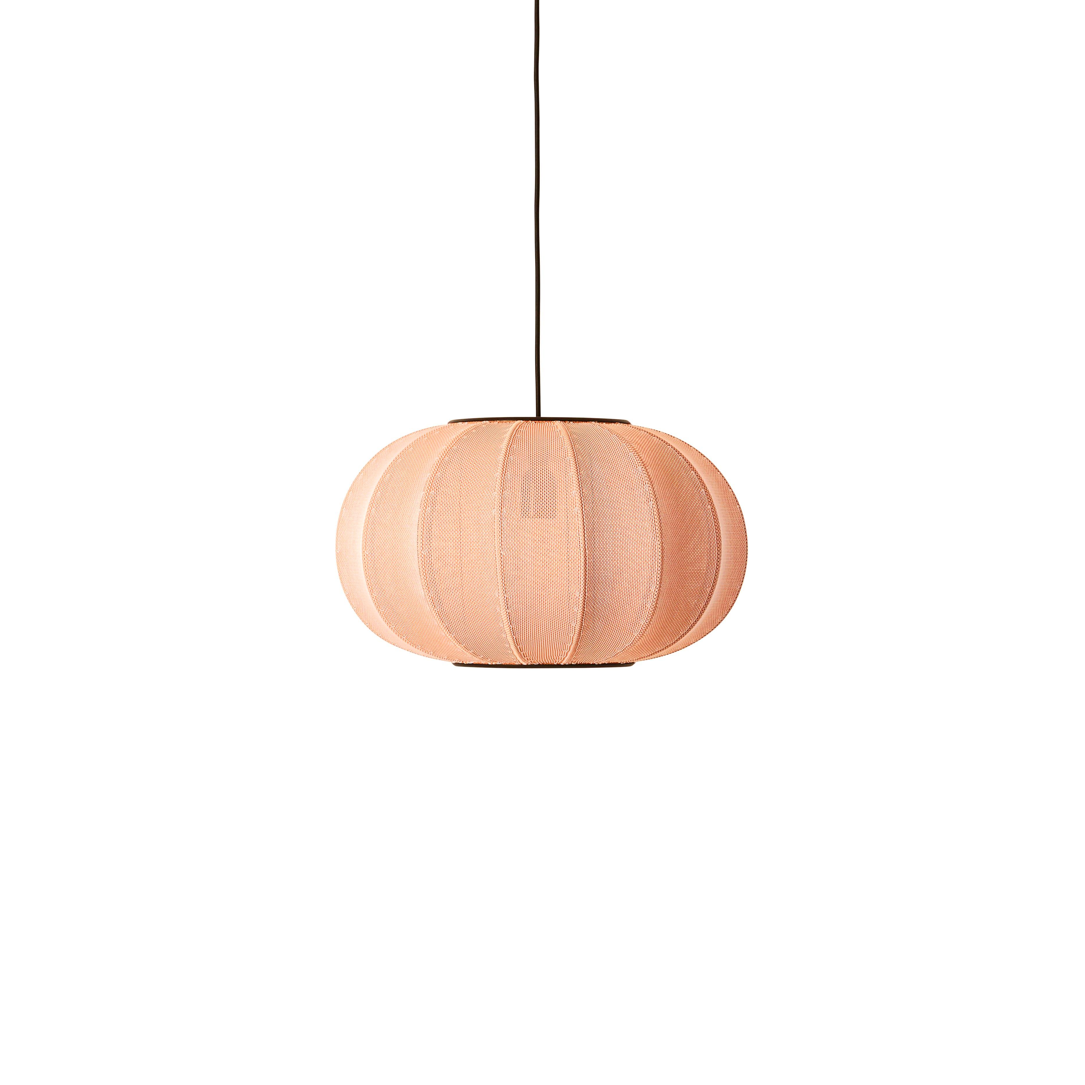 Knit-Wit Oval Coral hanging lamp