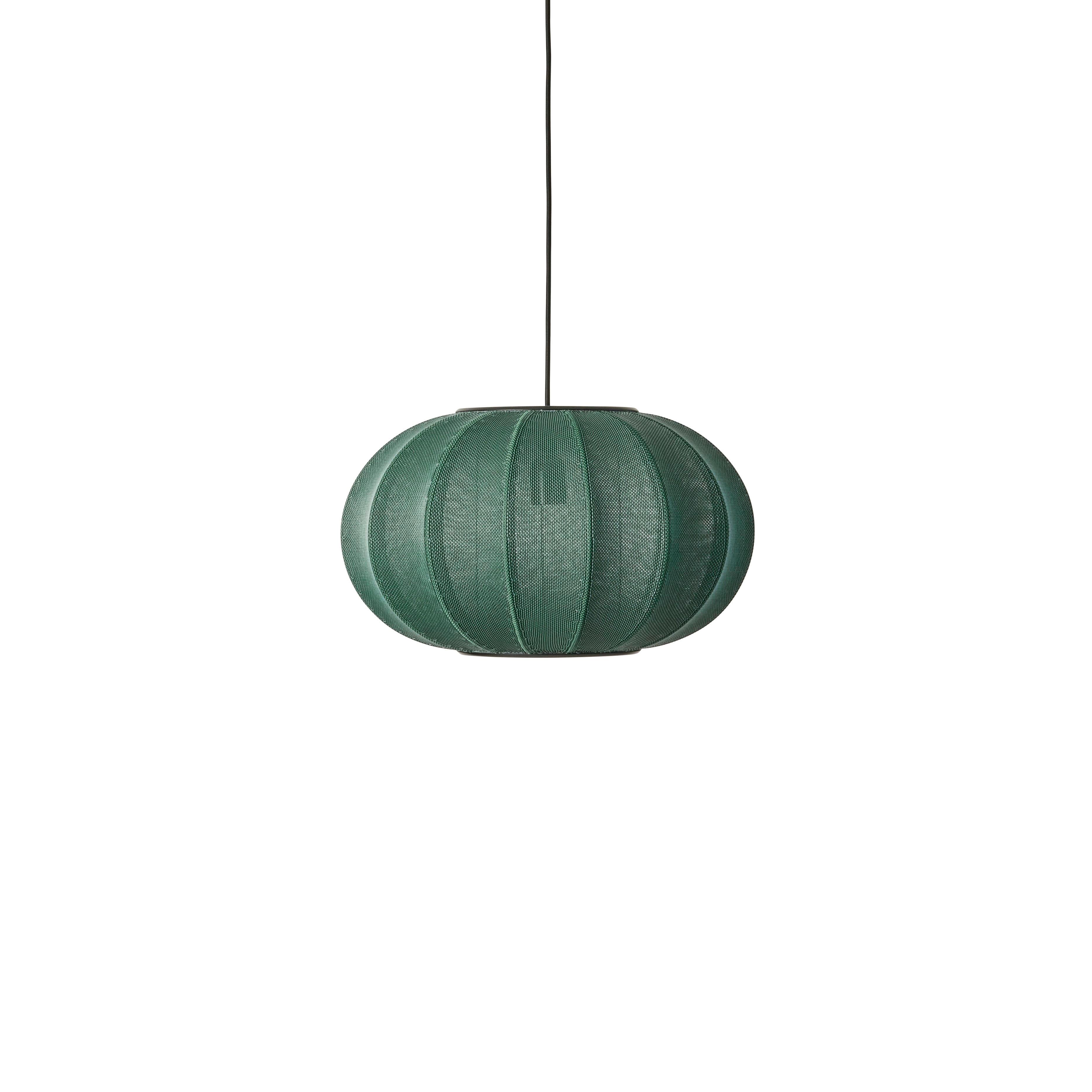 Knit-Wit Oval Green hanging lamp