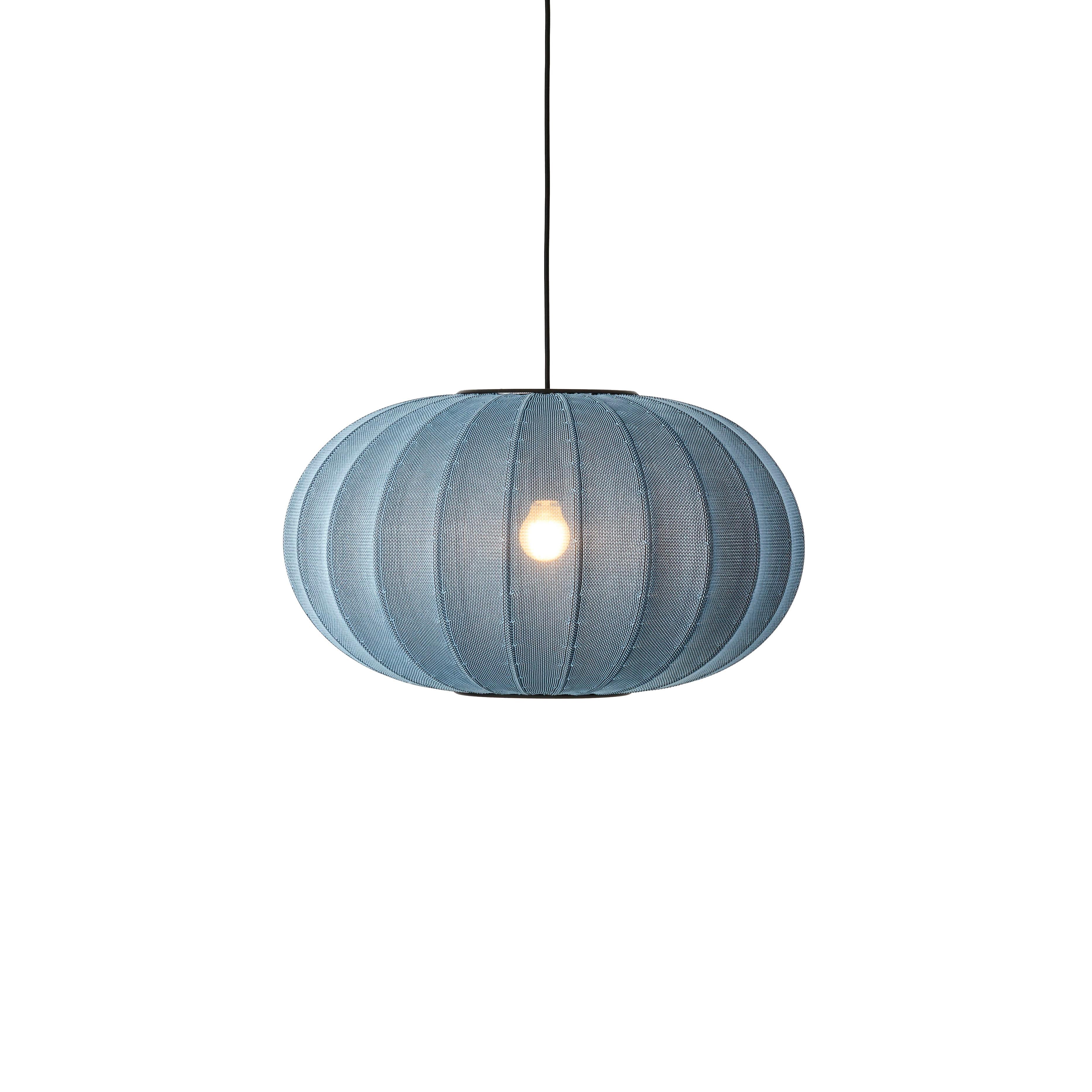 Knit-Wit Oval Blue hanging lamp