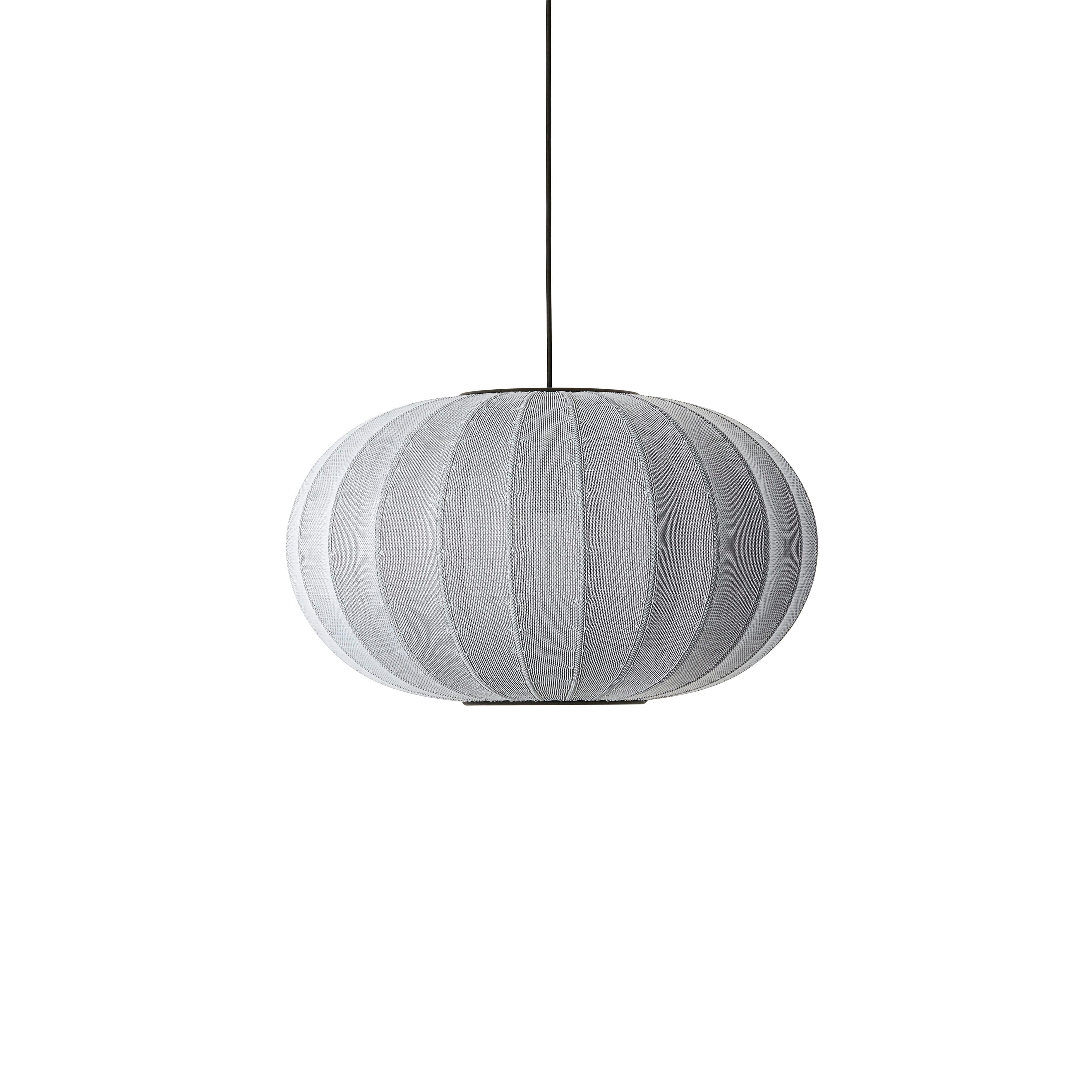 Knit-Wit Oval Gray hanging lamp