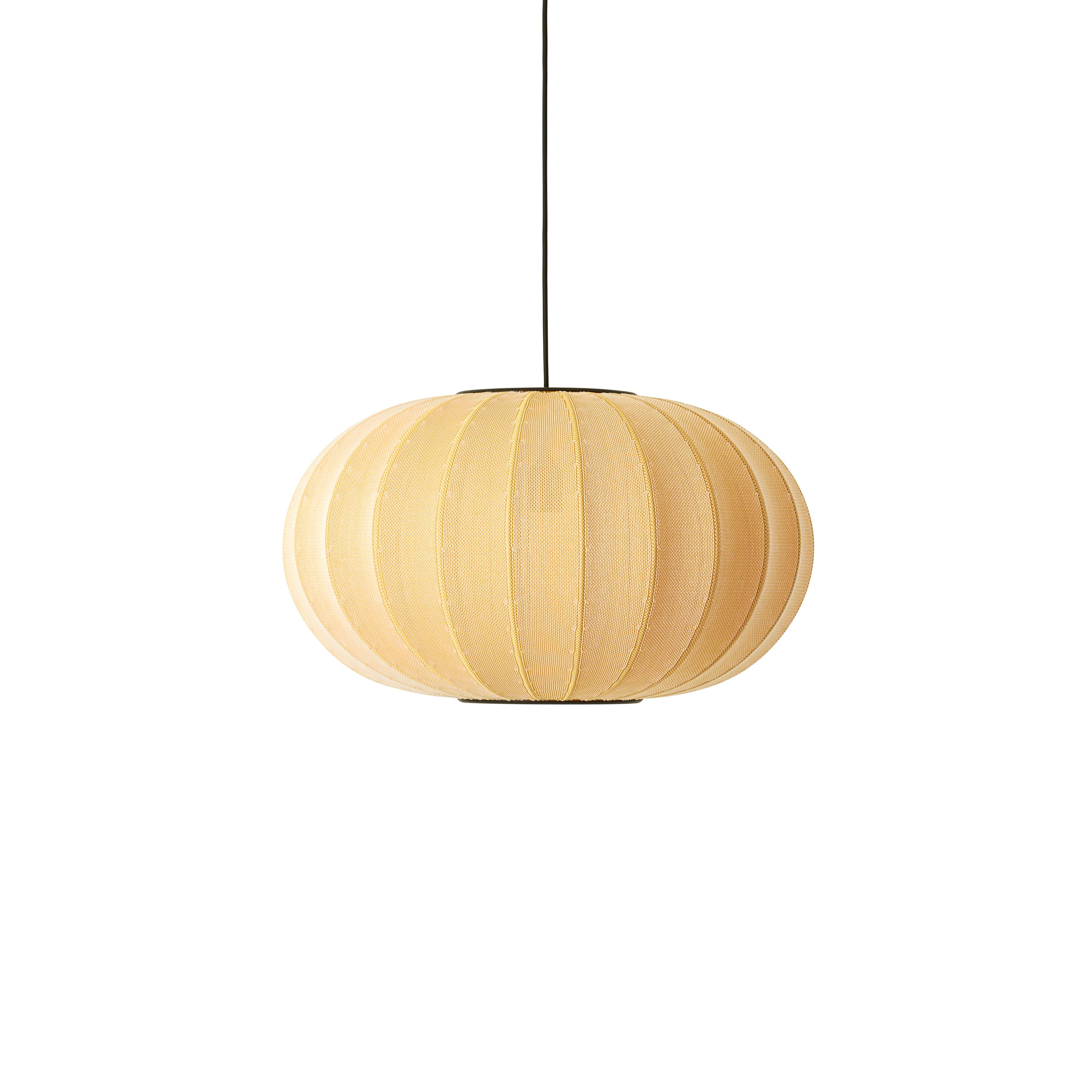 Knit-Wit Oval hanging lamp yellow