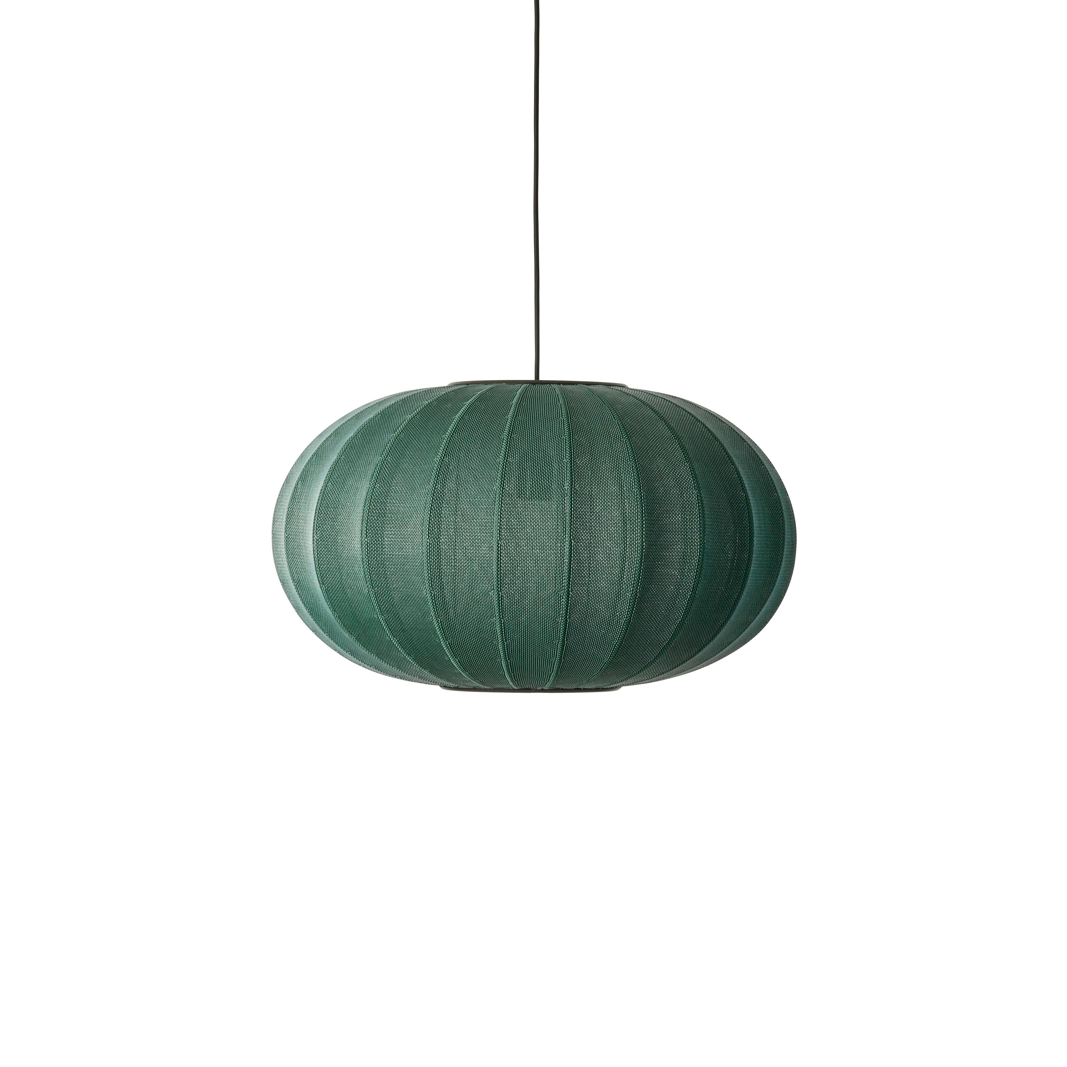 Knit-Wit Oval Green hanging lamp