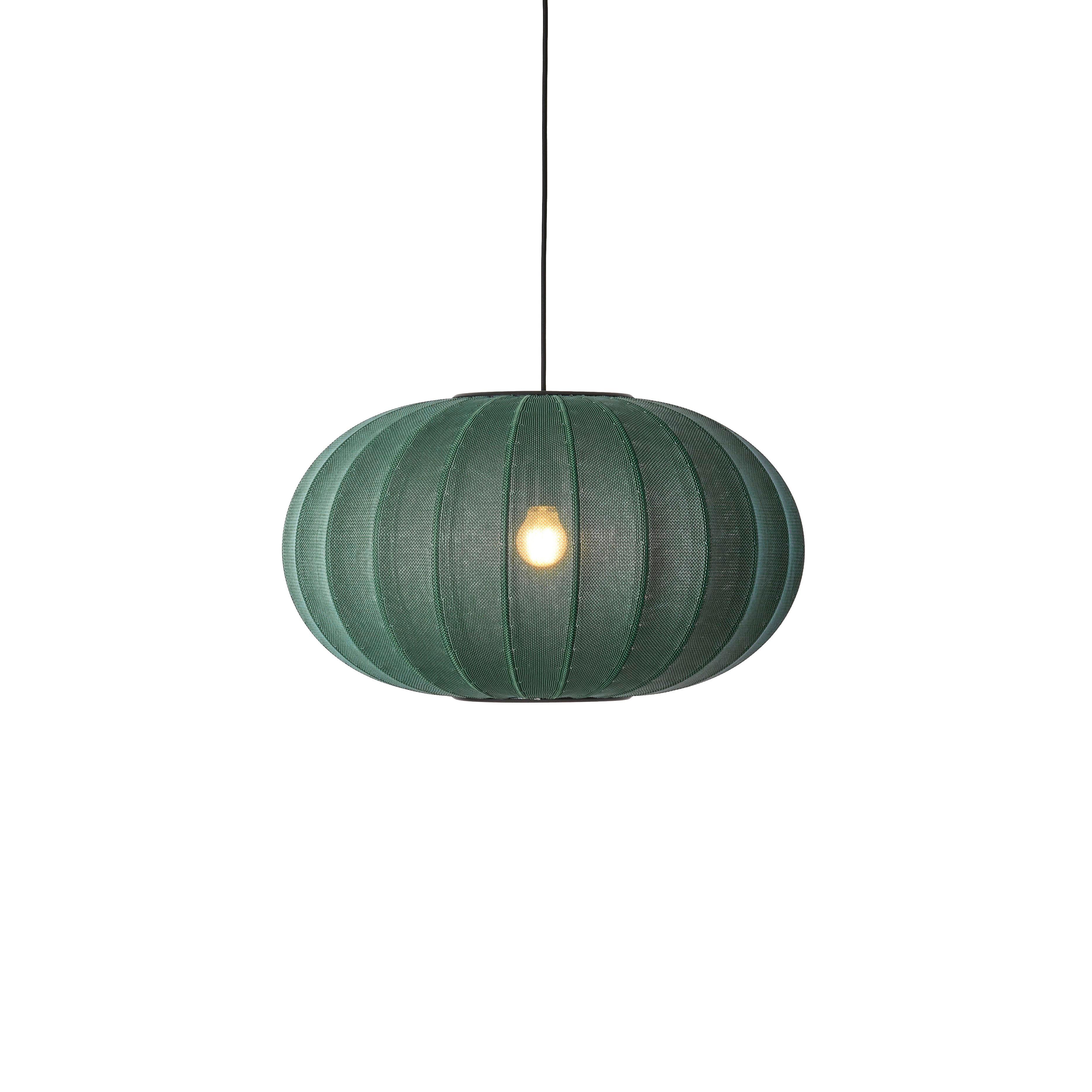 Knit-Wit Oval Green hanging lamp