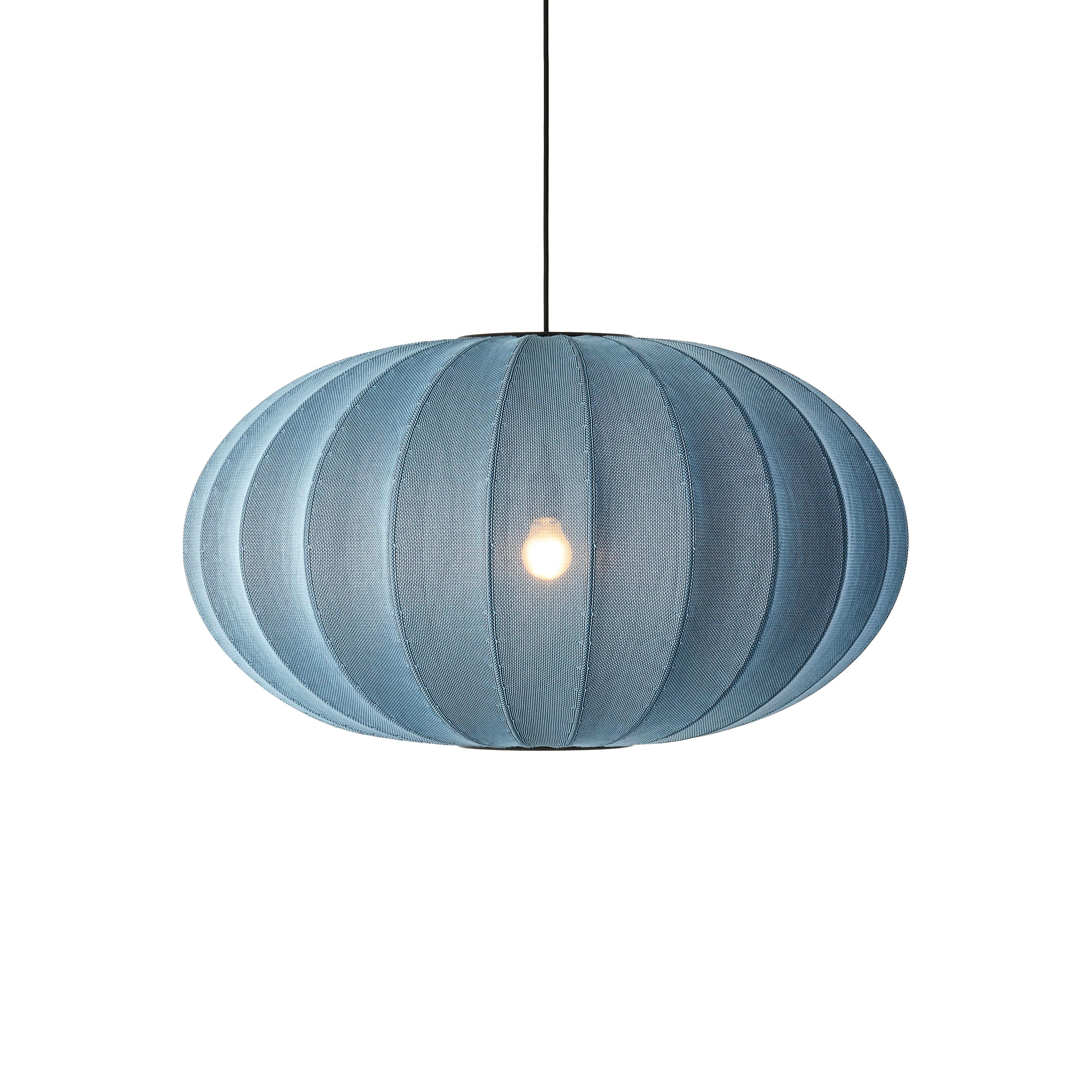 Knit-Wit Oval Blue hanging lamp