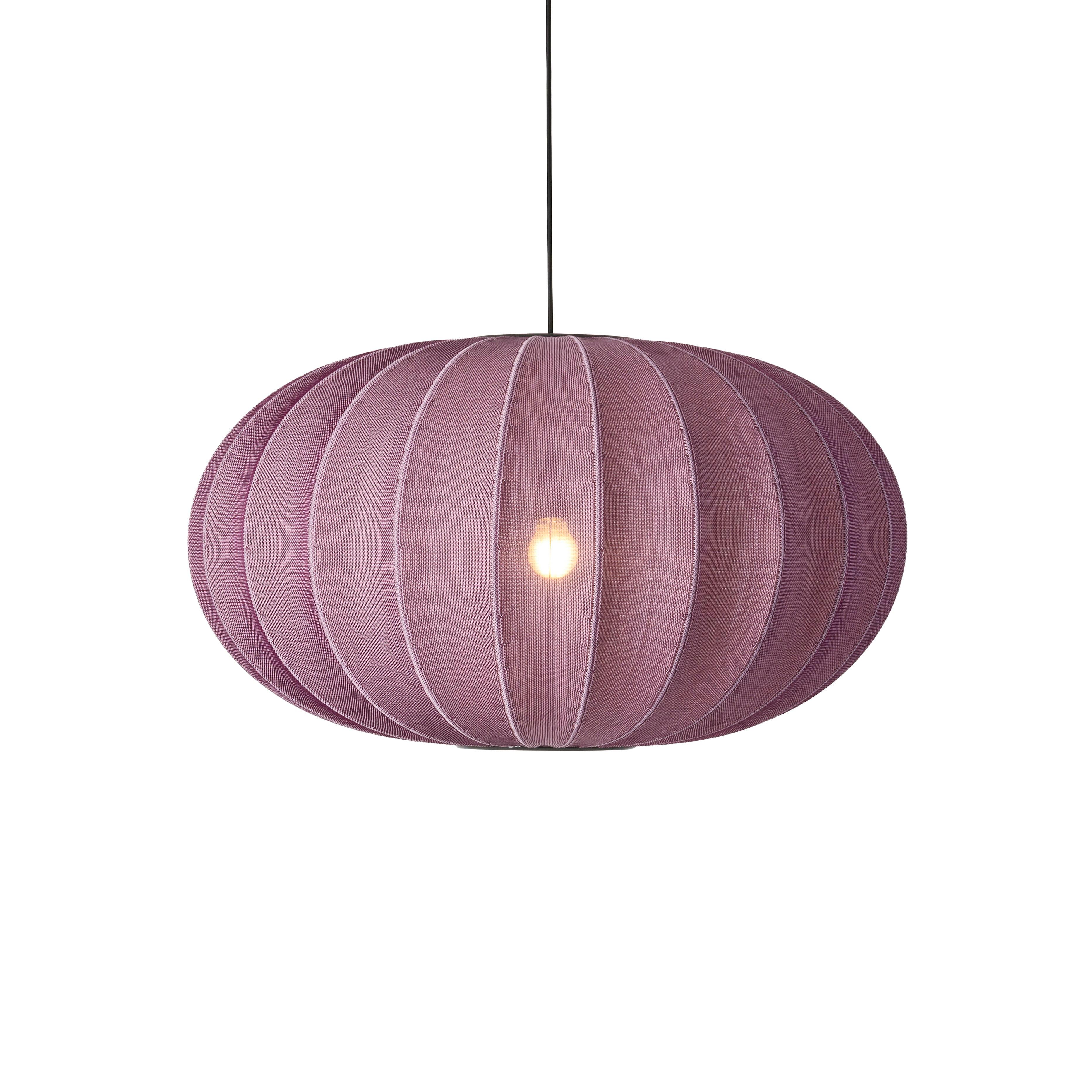 Knit-Wit Oval Burgundy hanging lamp