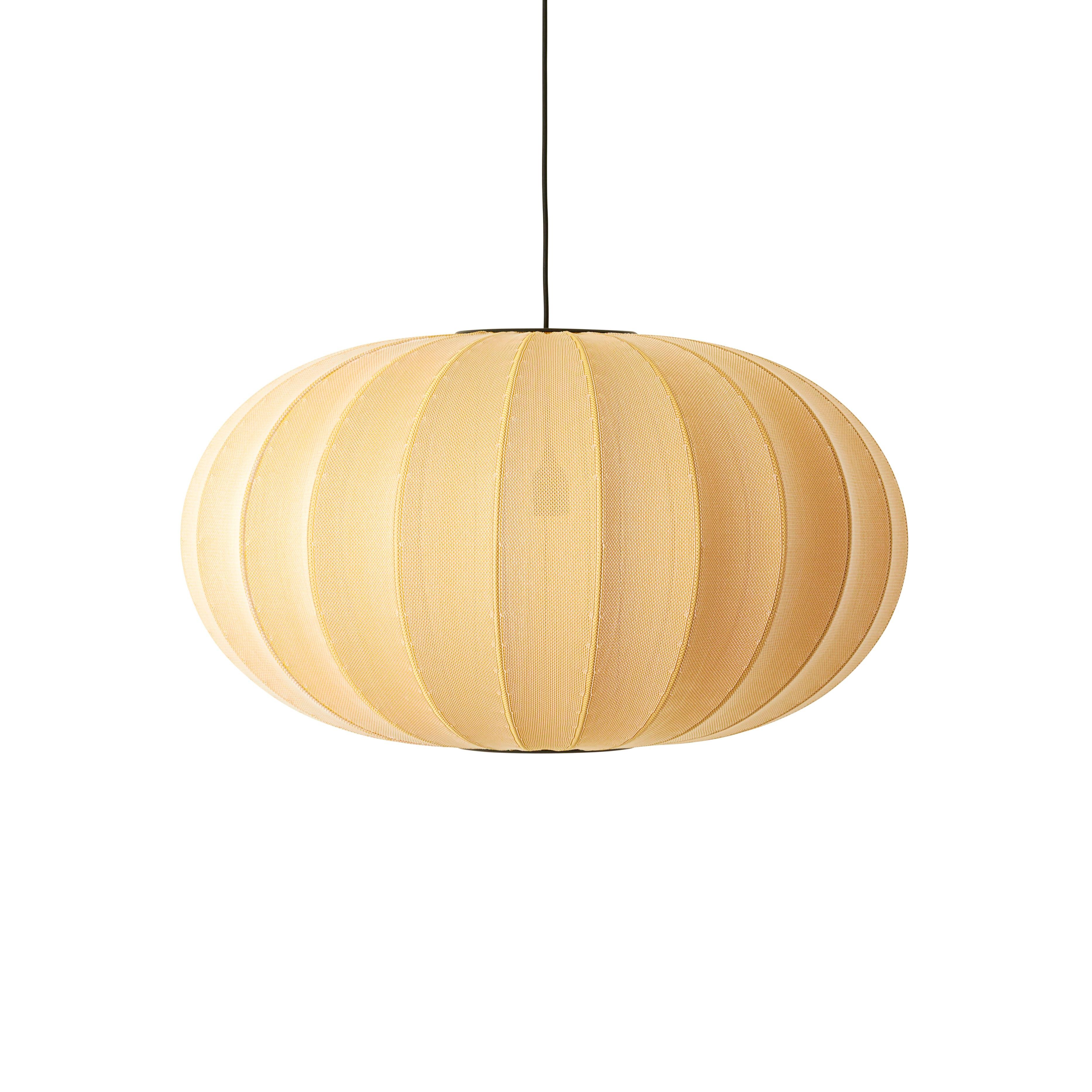 Knit-Wit Oval hanging lamp yellow