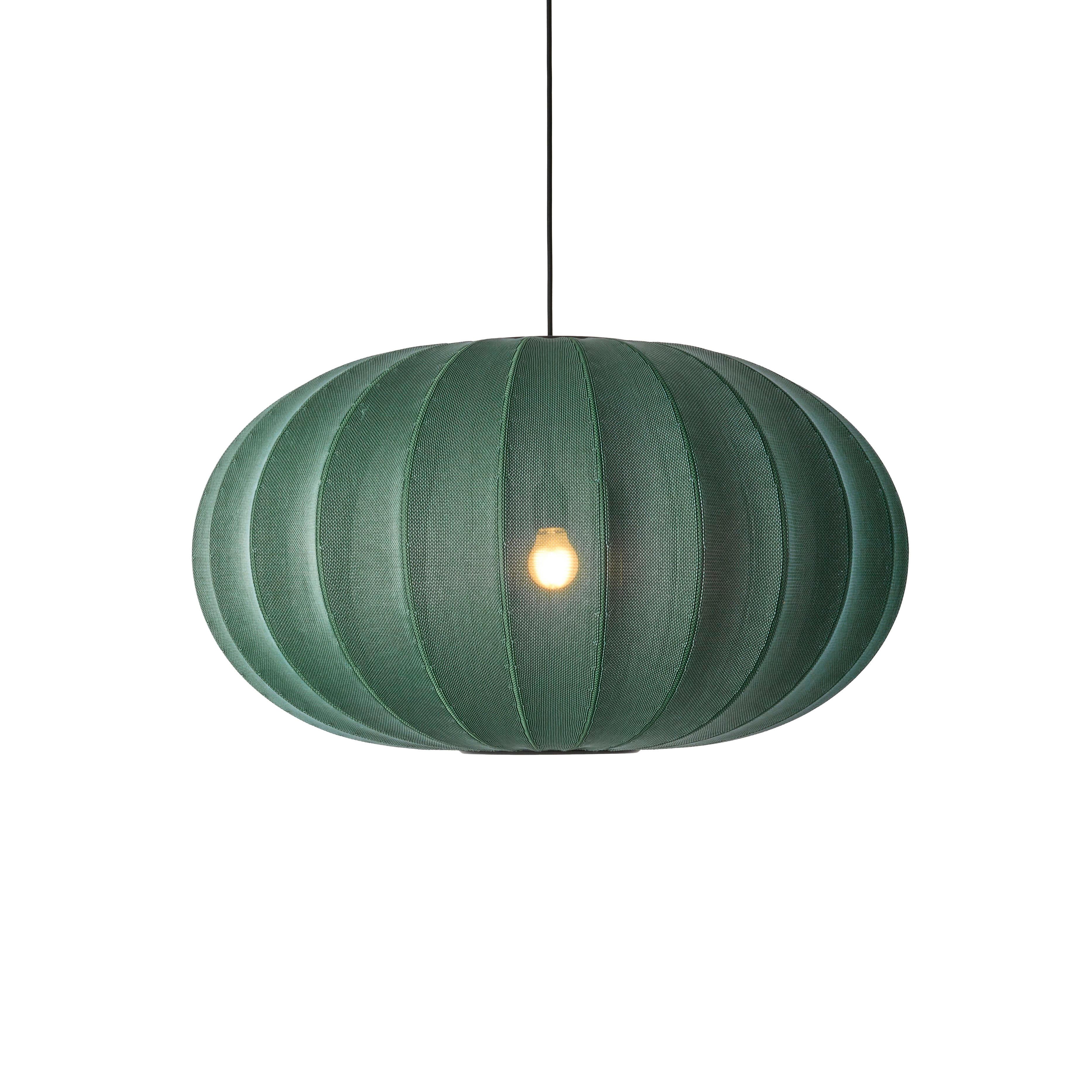 Knit-Wit Oval Green hanging lamp