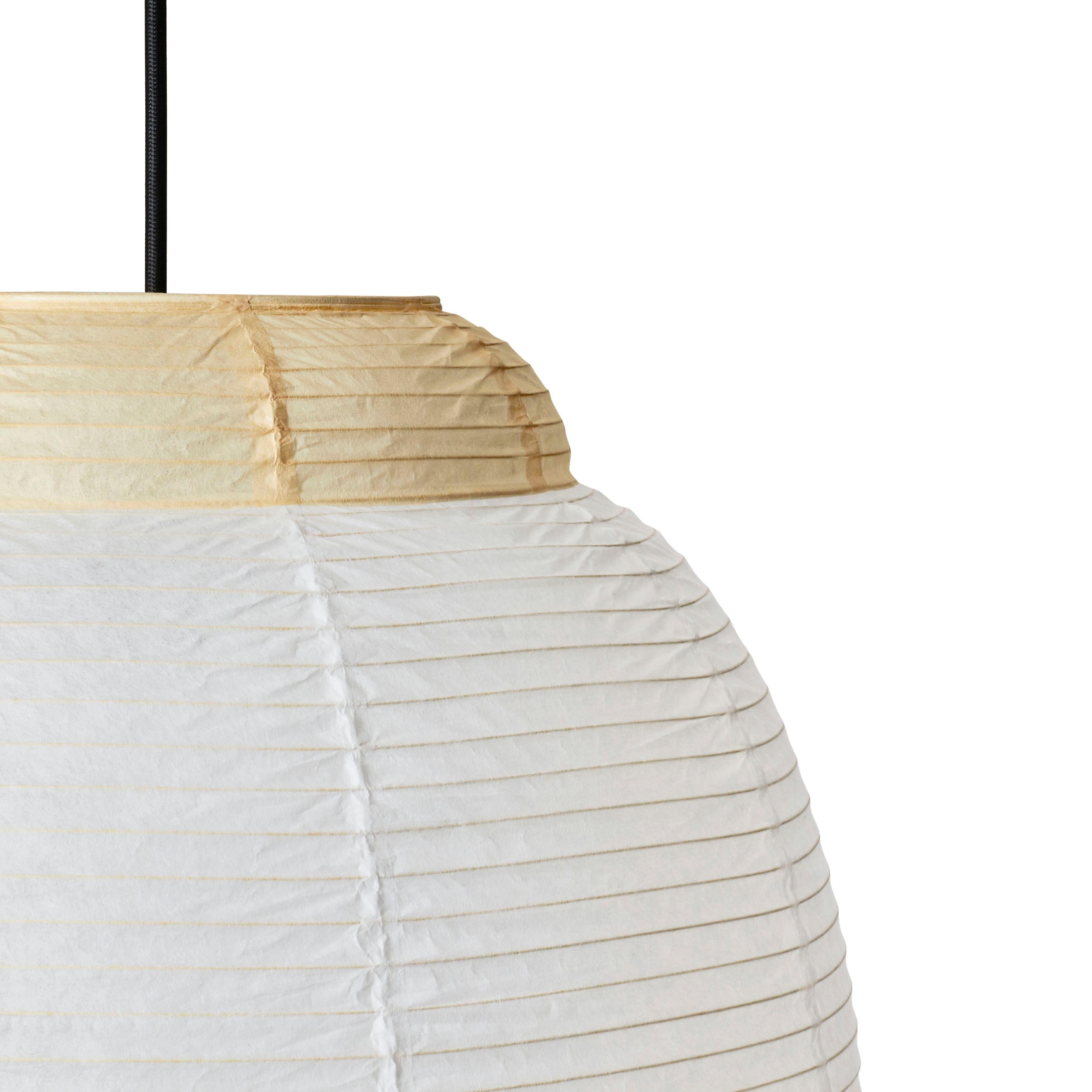 Single white with yellow hanging lamp