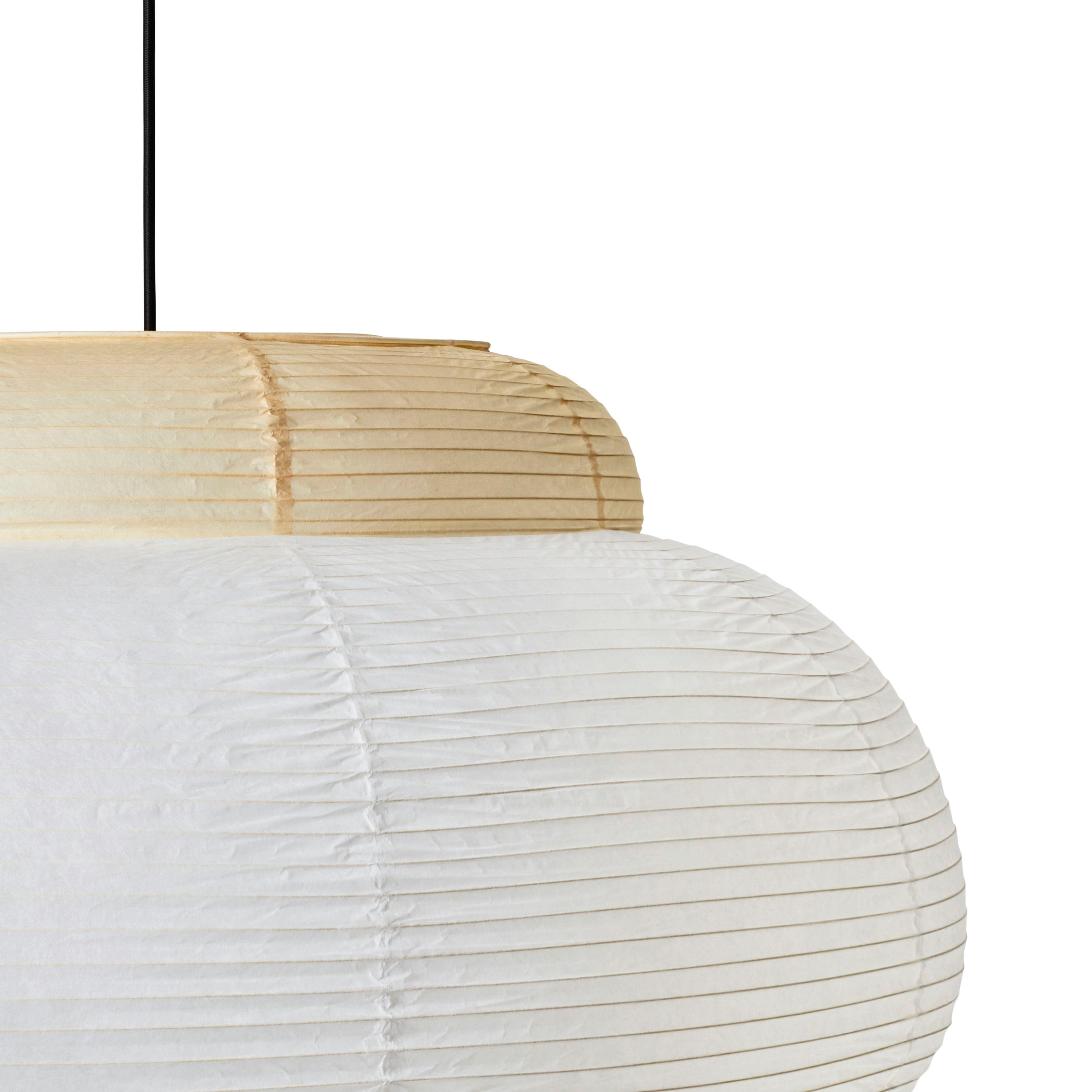 Single white with yellow hanging lamp