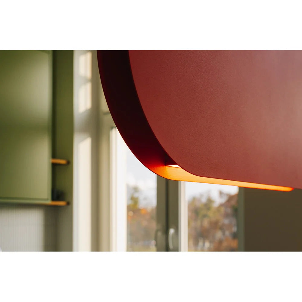 MALUMI pendant lamp in red-orange