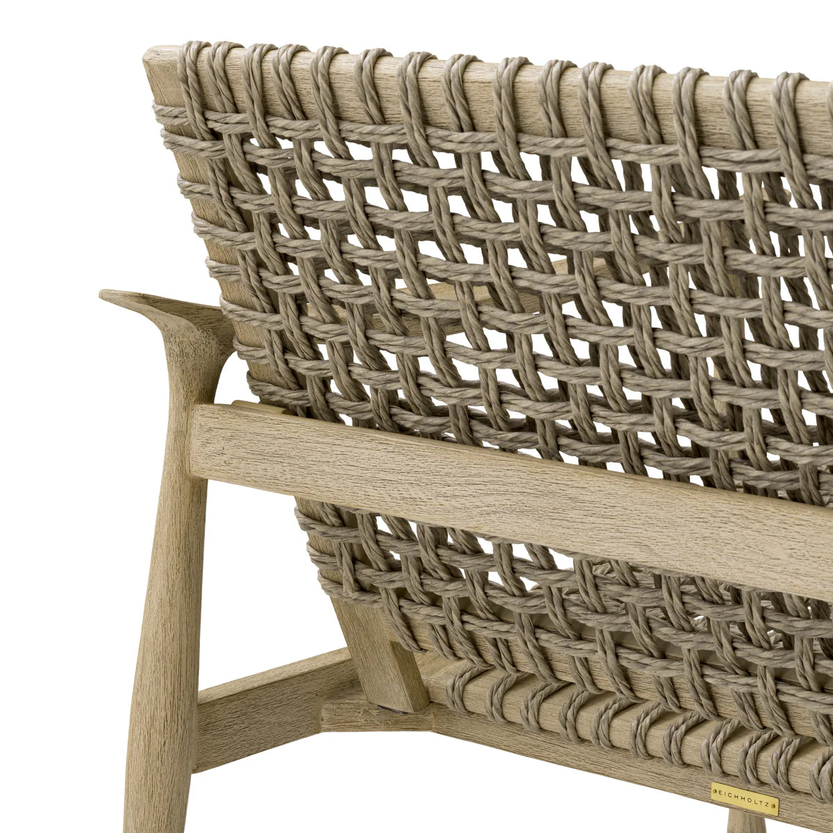 MANZO Outdoor Sofa Gray with Beige