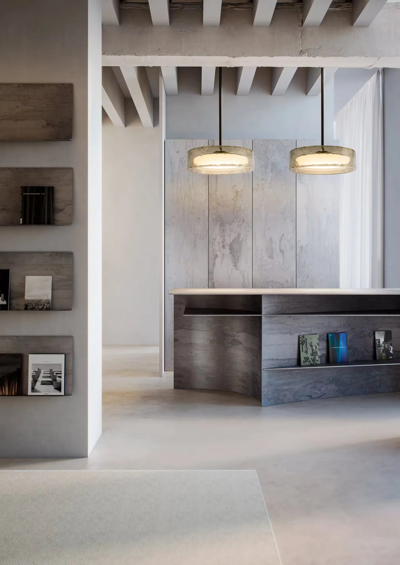 Pendelleuchte RINGO hellgrau