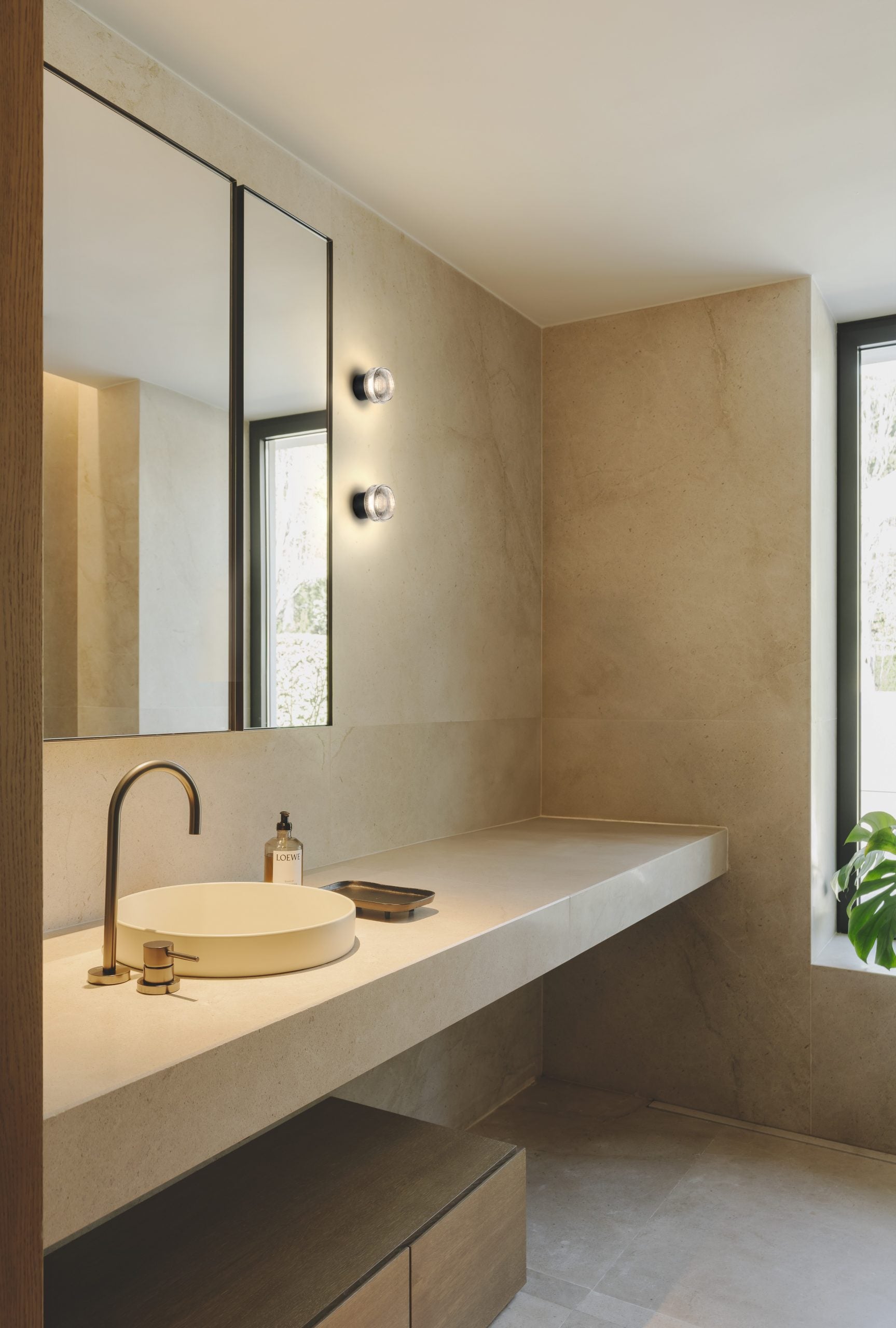 Außenlampe ROC schwarz mit Glas