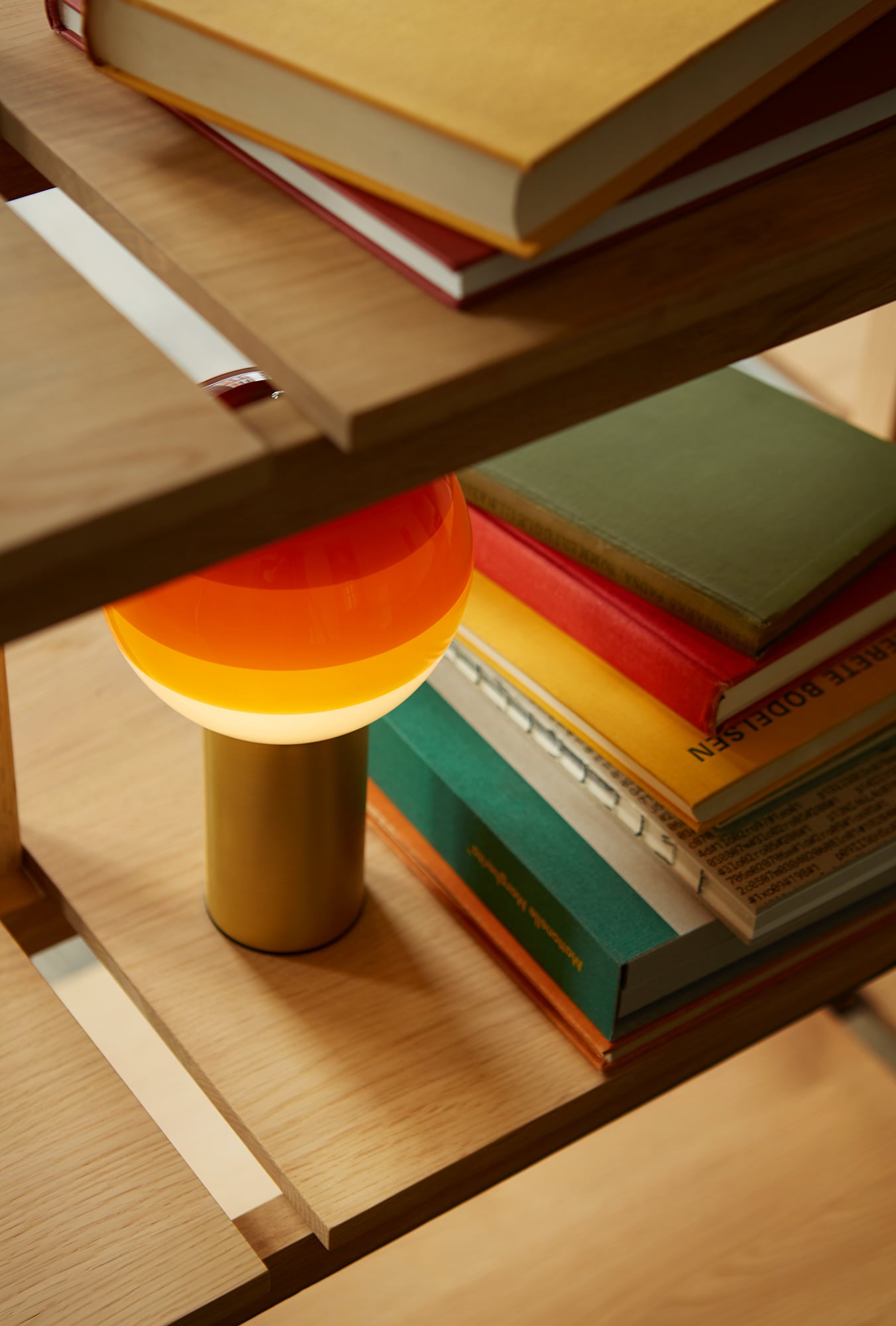 Battery-powered lamp DIPPING burgundy
