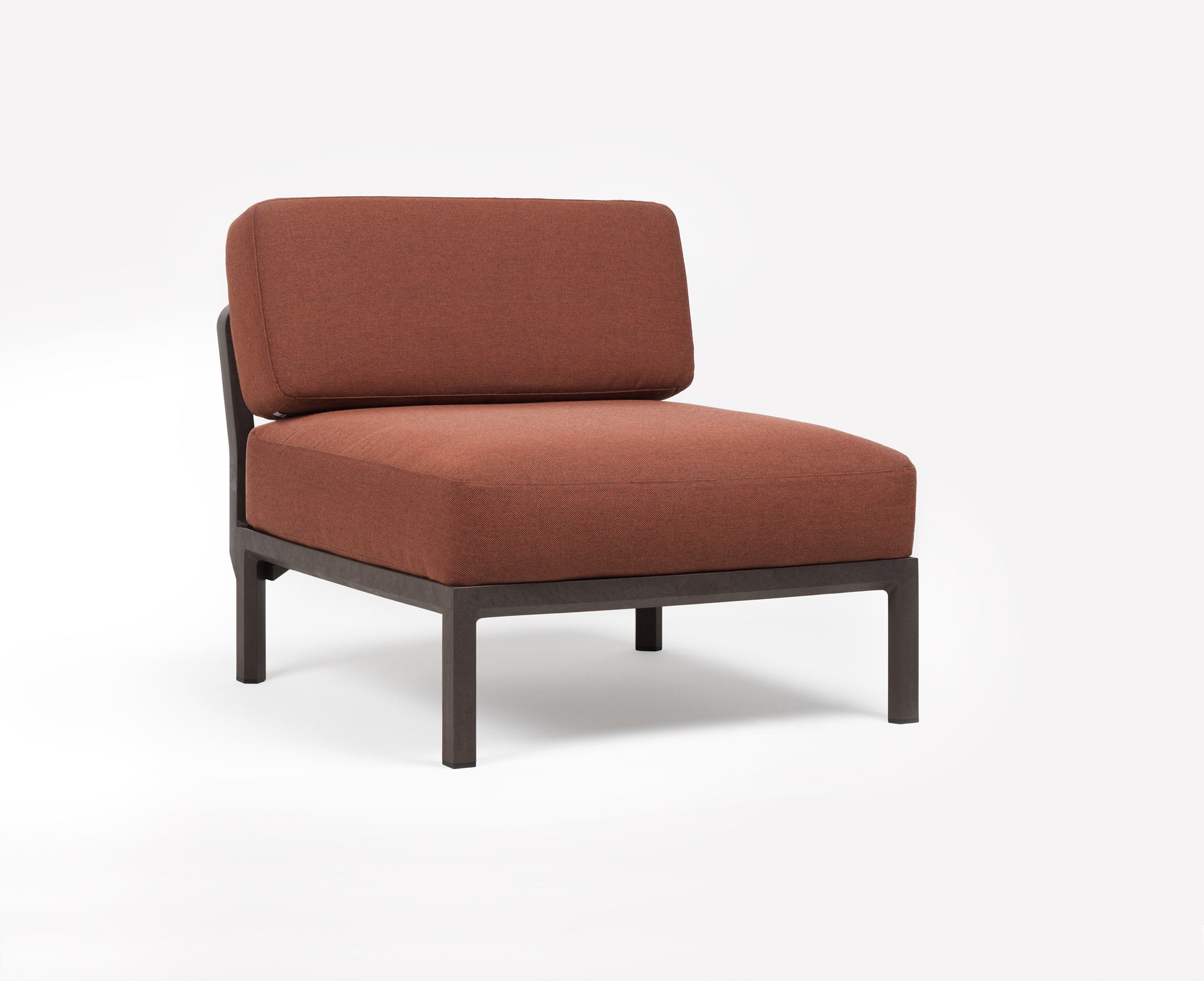 MAXIMO 5 Pearl Modular Outdoor Corner Sofa with Brown Base