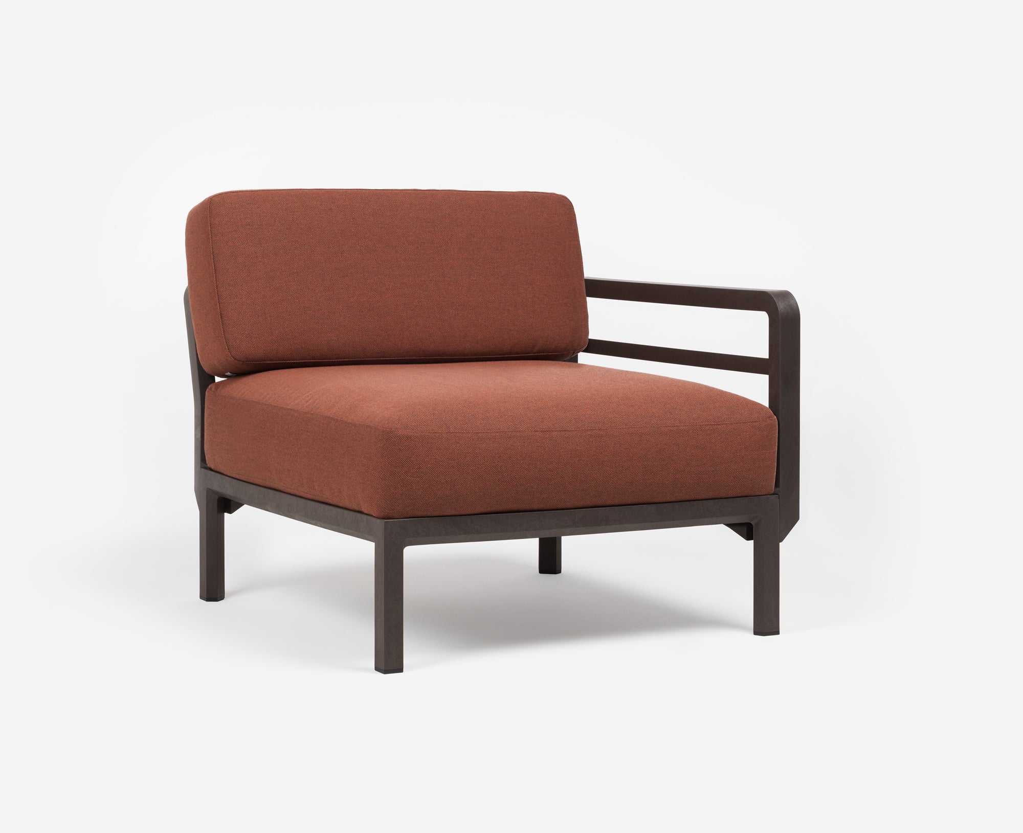 MAXIMO 5 Pearl Modular Outdoor Corner Sofa with Brown Base