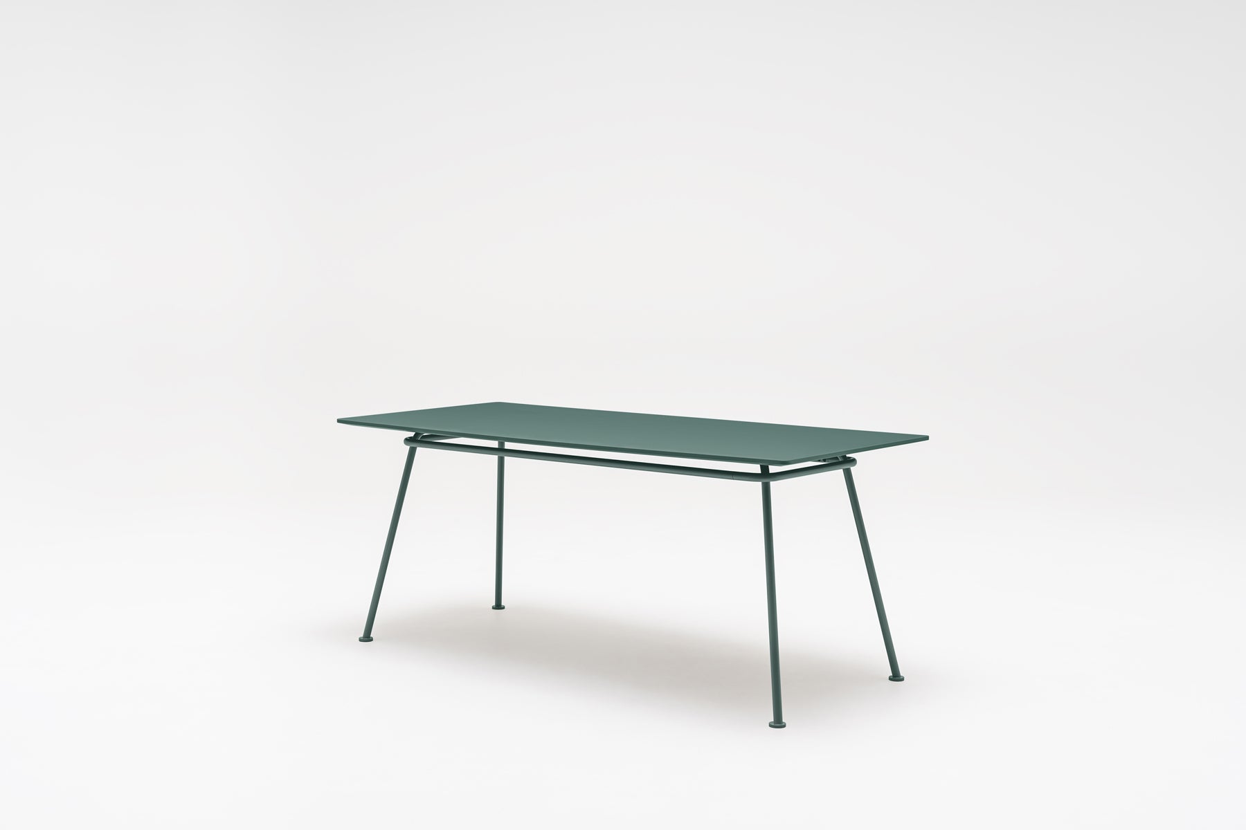 New school rectangular table metal base