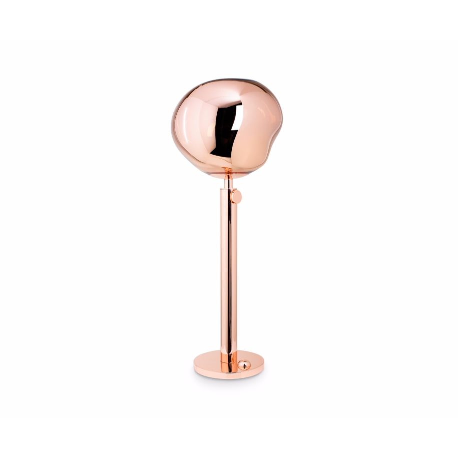 Melt Copper floor lamp with a copper base