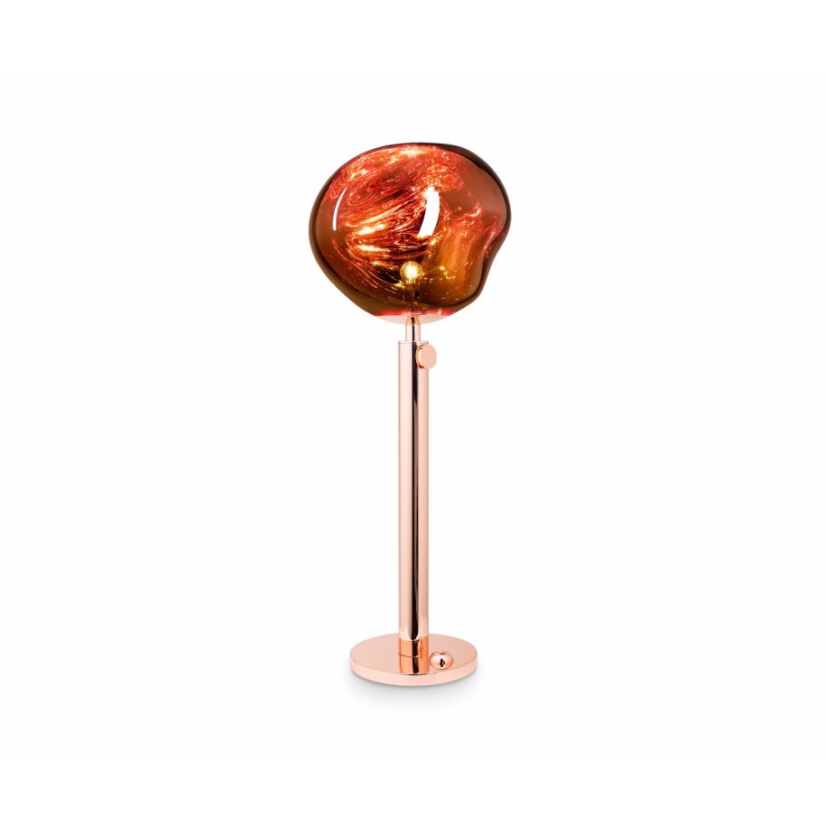 Melt Copper floor lamp with a copper base