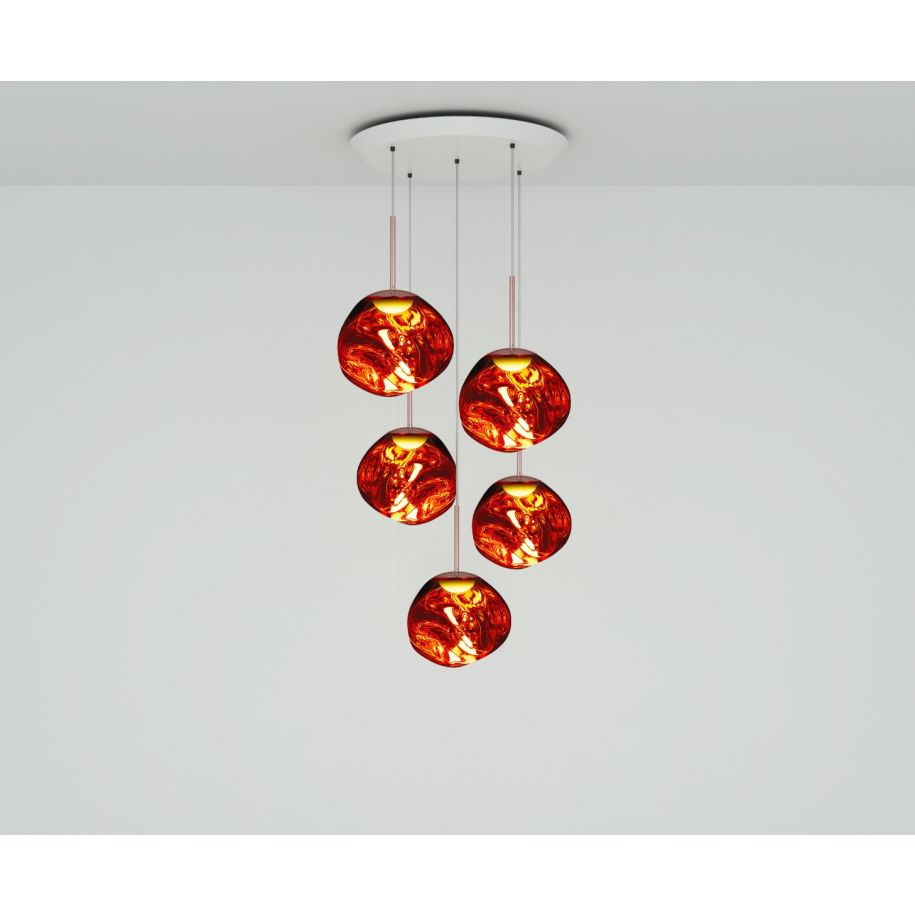 Melt Round Miedziana hanging lamp