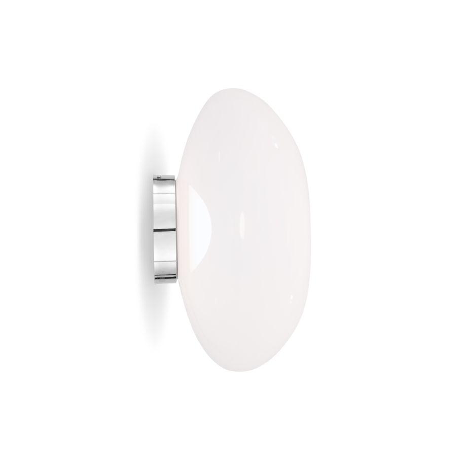 Melt wall lamp with a silver finish