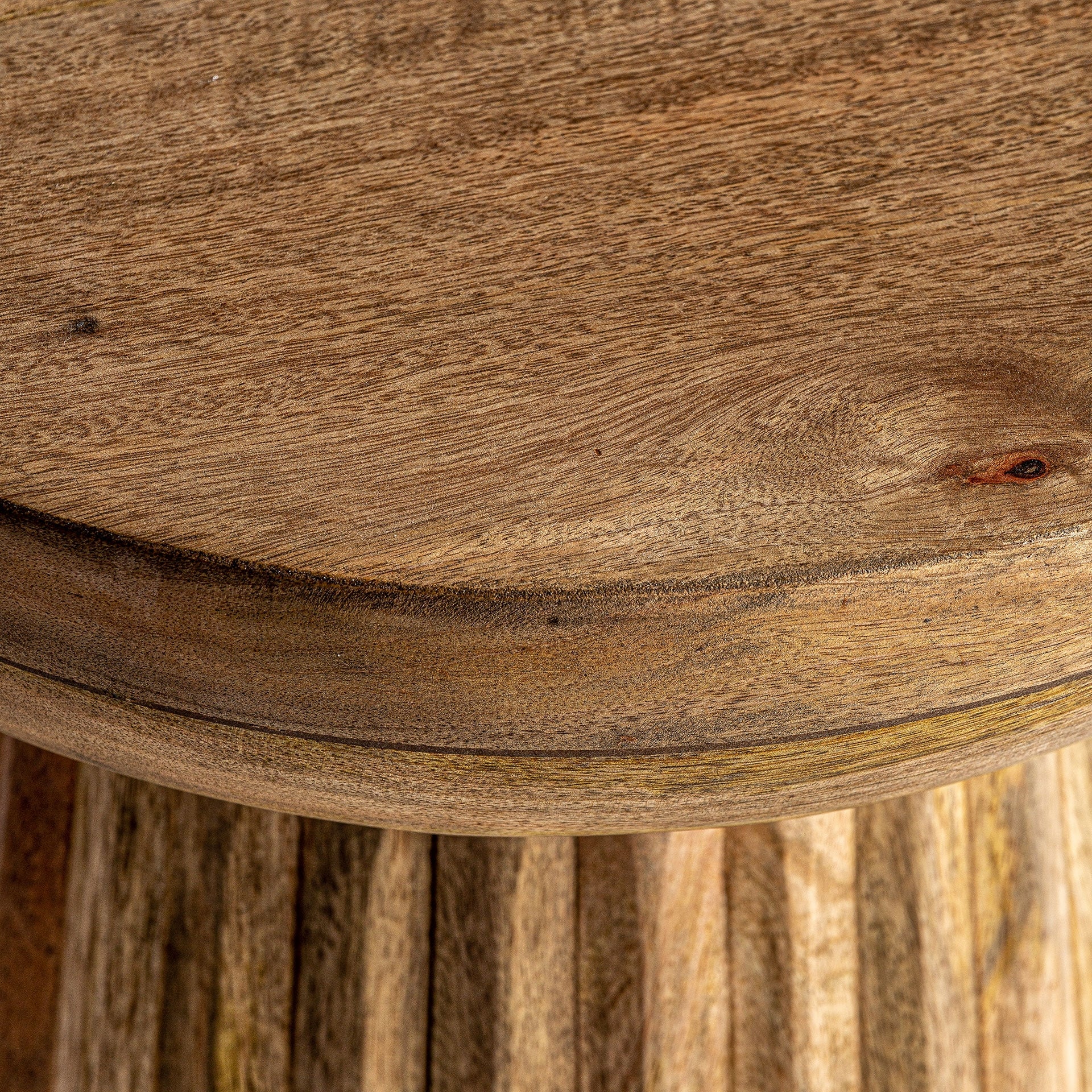 PLISSÉ WOOD Coffee Table Mango Wood