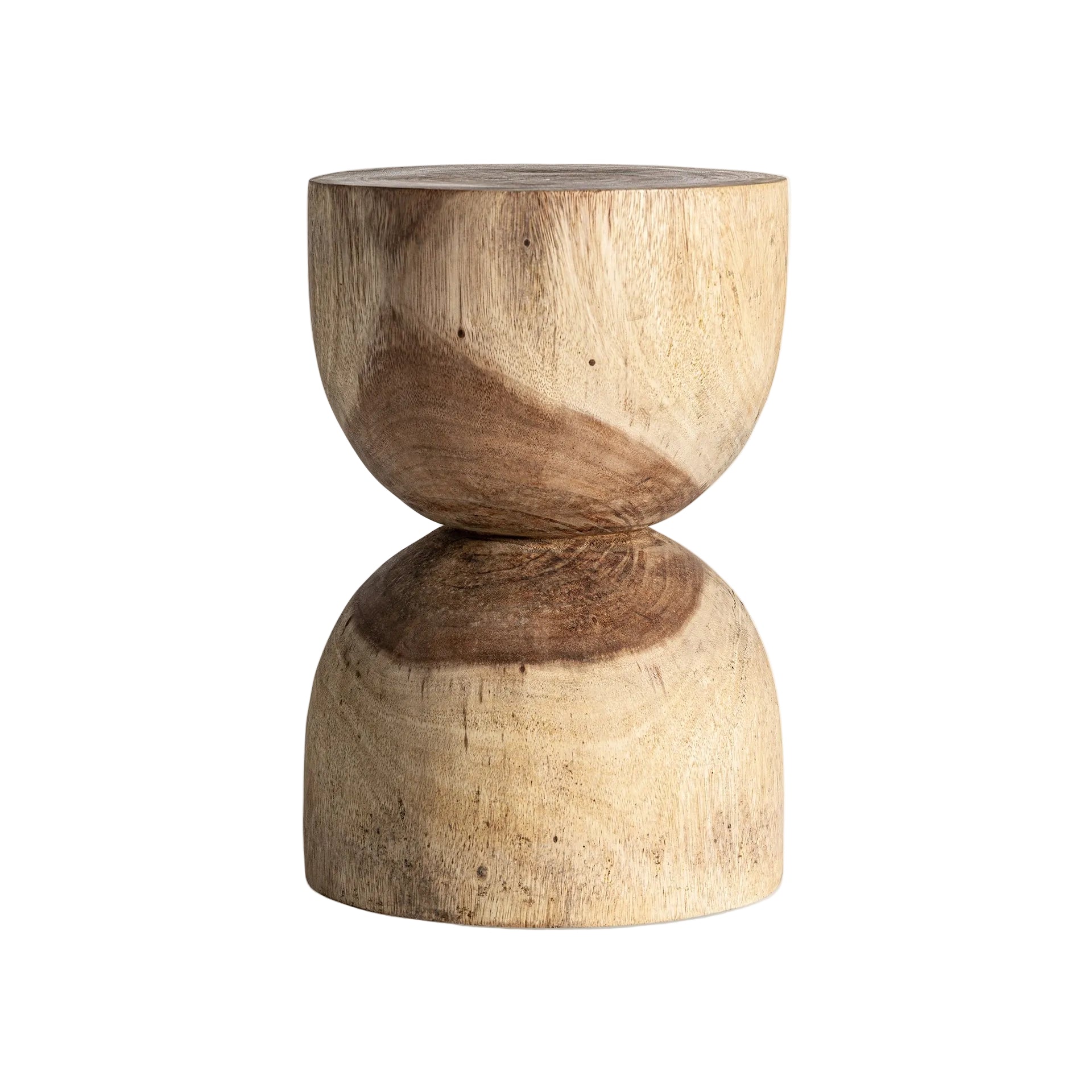 RIMINI Hourglass Table in Suar Wood