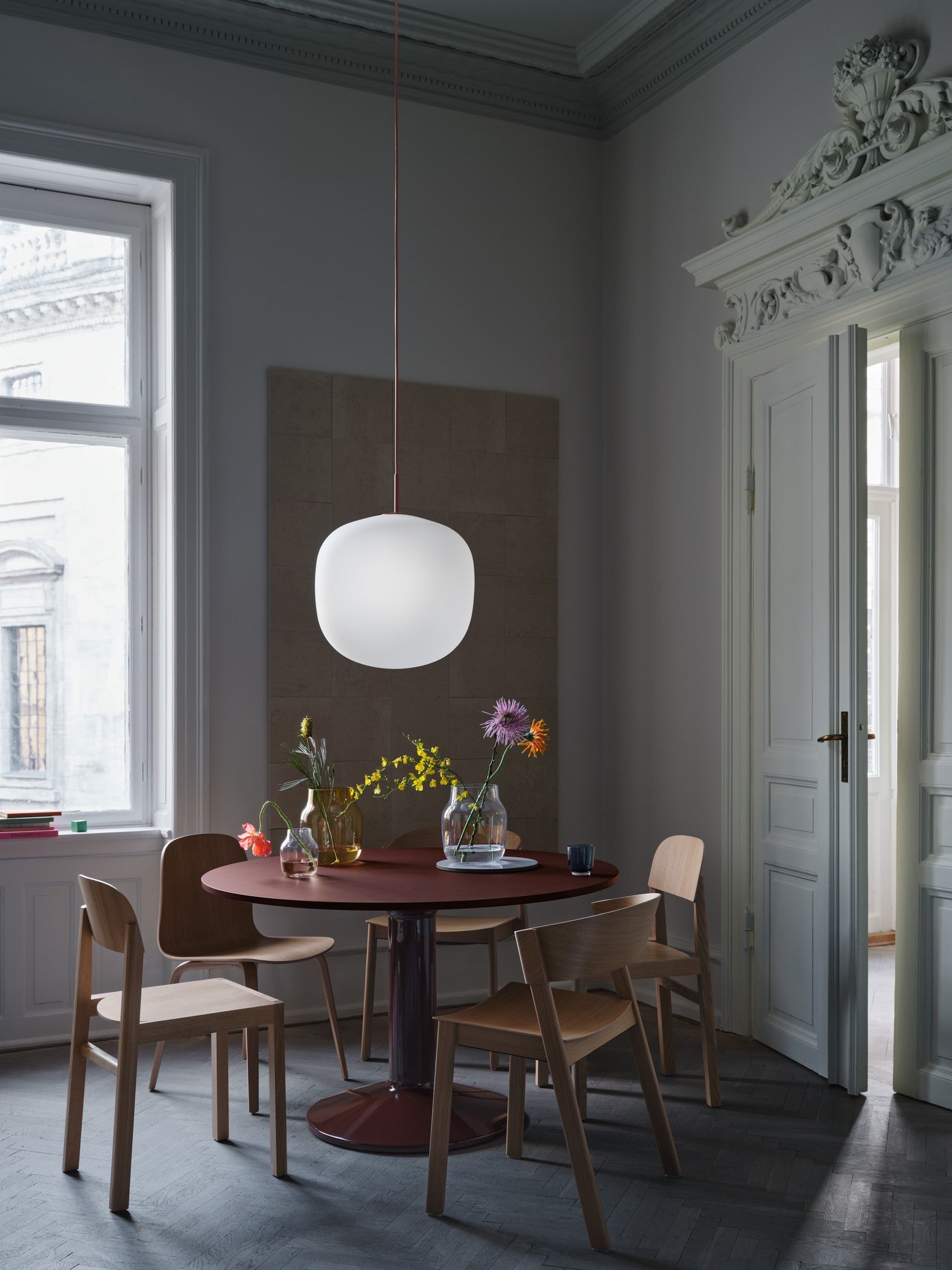 RIME burgundy pendant lamp