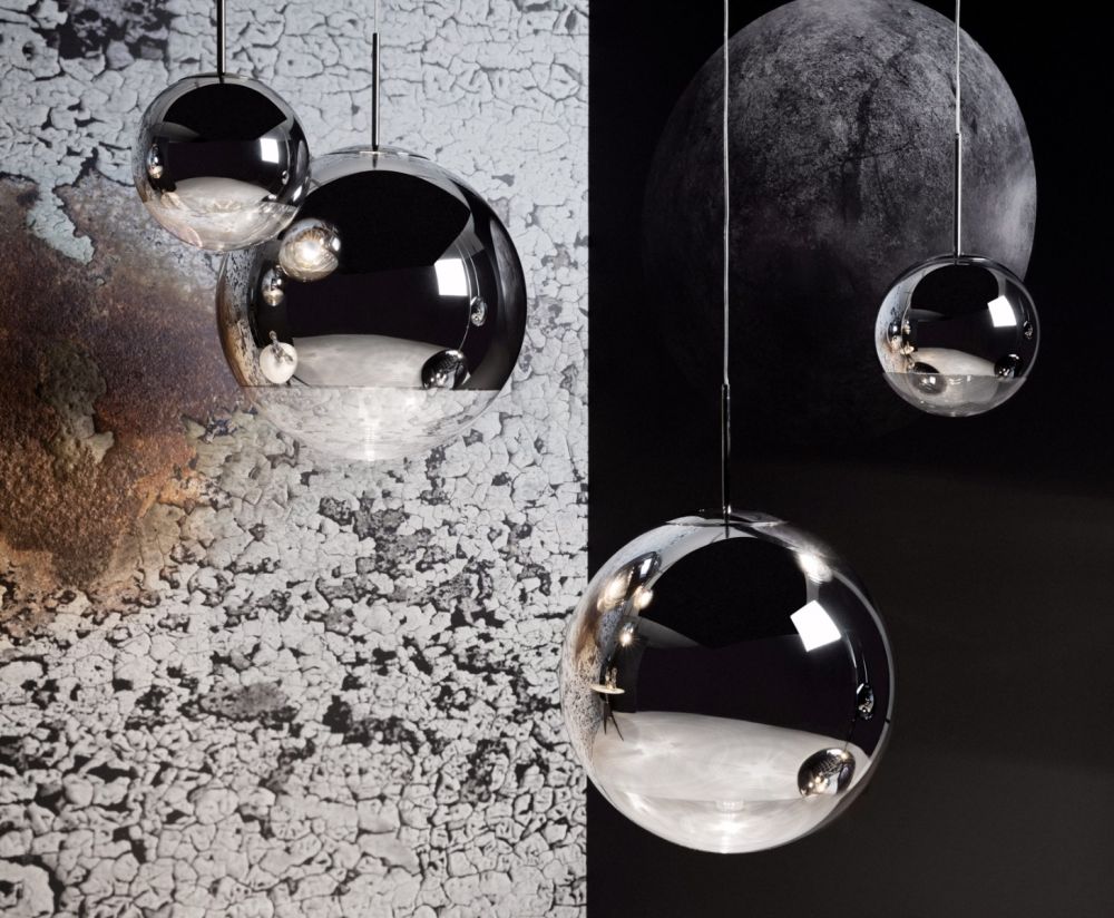 Mirror Ball Srebrry hanging lamp