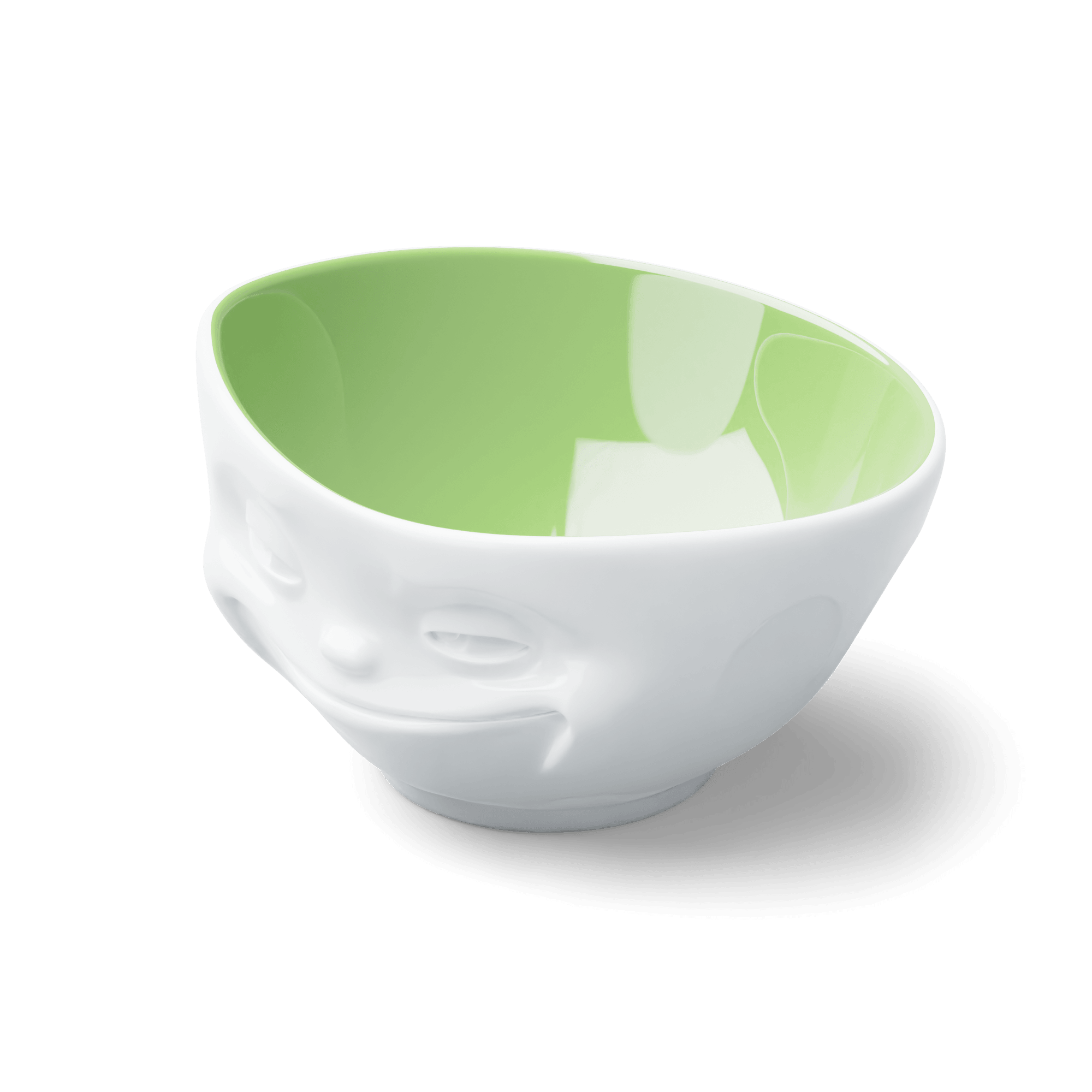 Miska GRINNING biały z pistacjowym wnętrzem 58products    Eye on Design