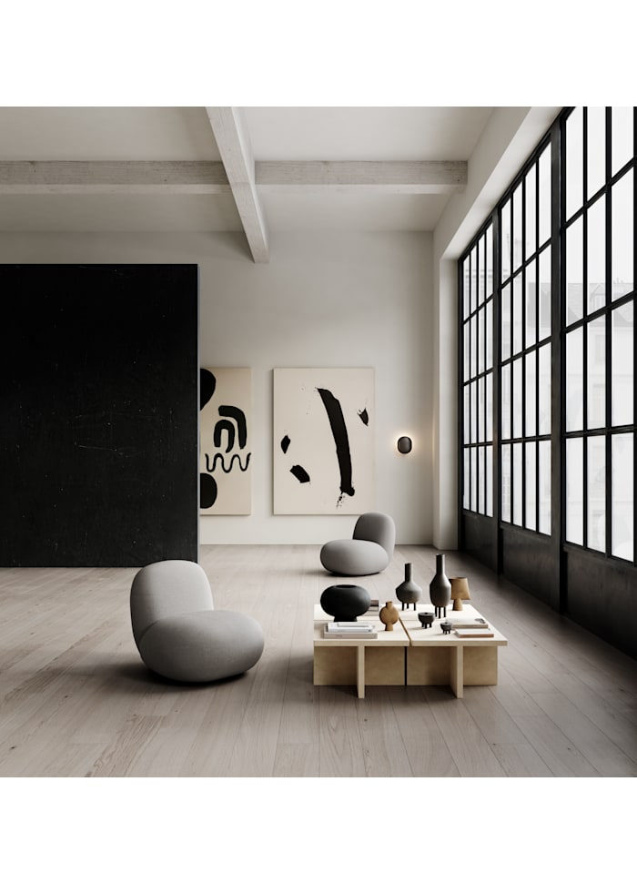 Clam graphite wall lamp