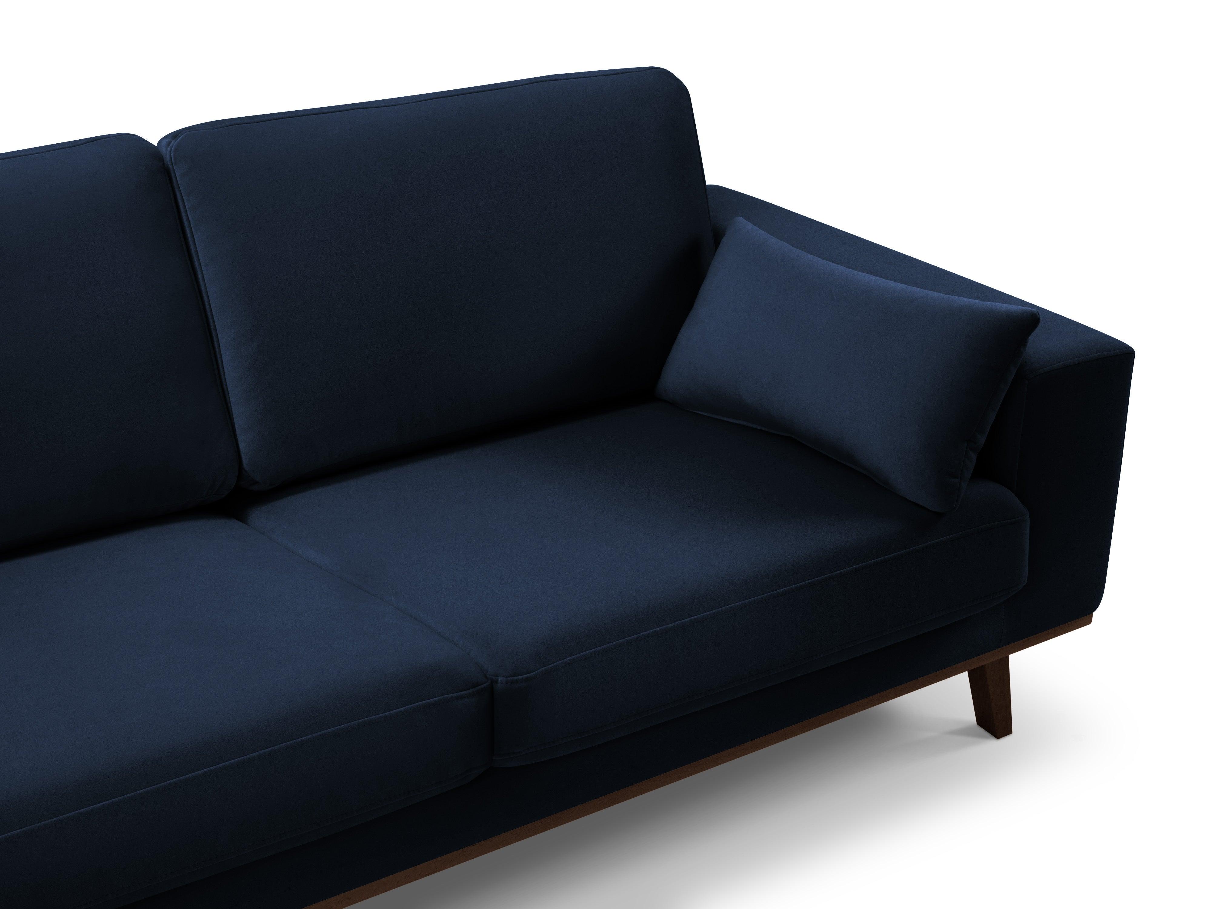 Narożnik aksamitny lewostronny HEBE granat królewski Mazzini Sofas    Eye on Design