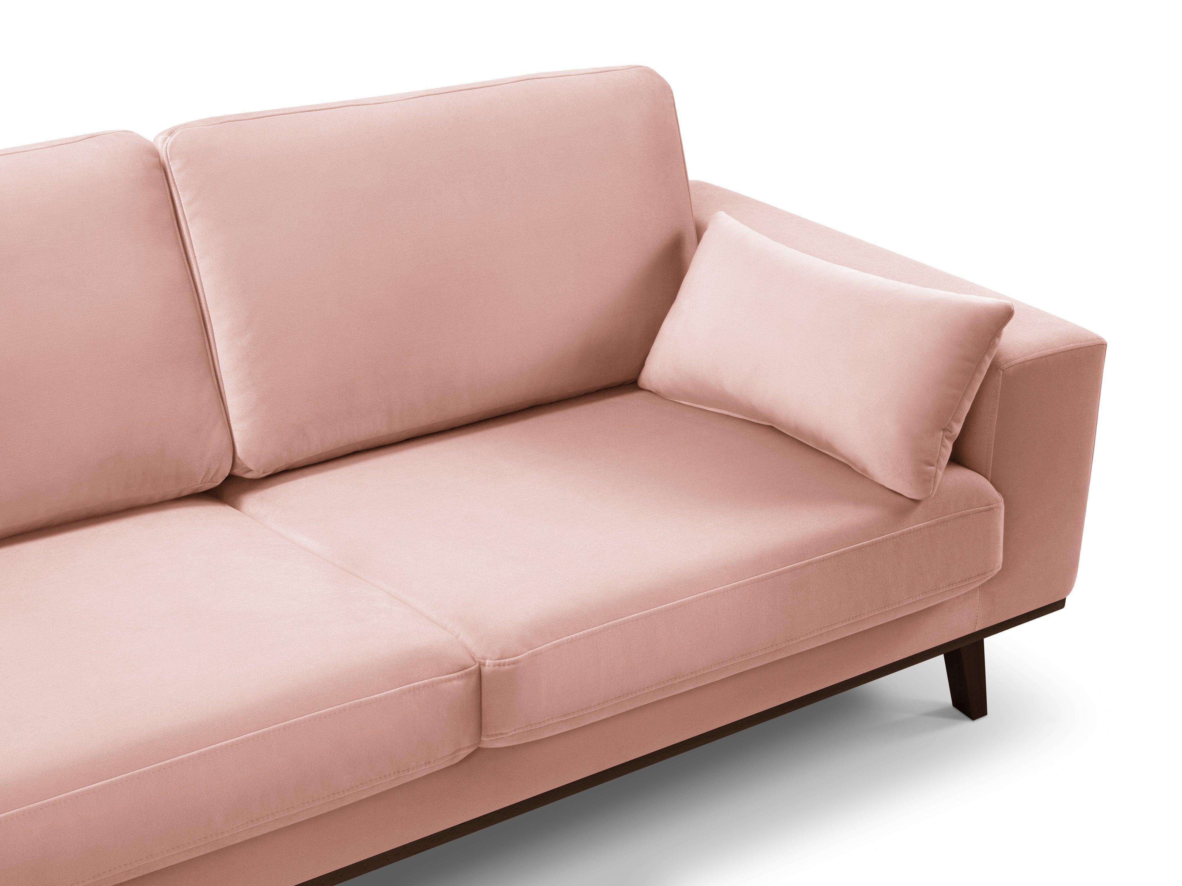 Narożnik aksamitny lewostronny HEBE różowy Mazzini Sofas    Eye on Design