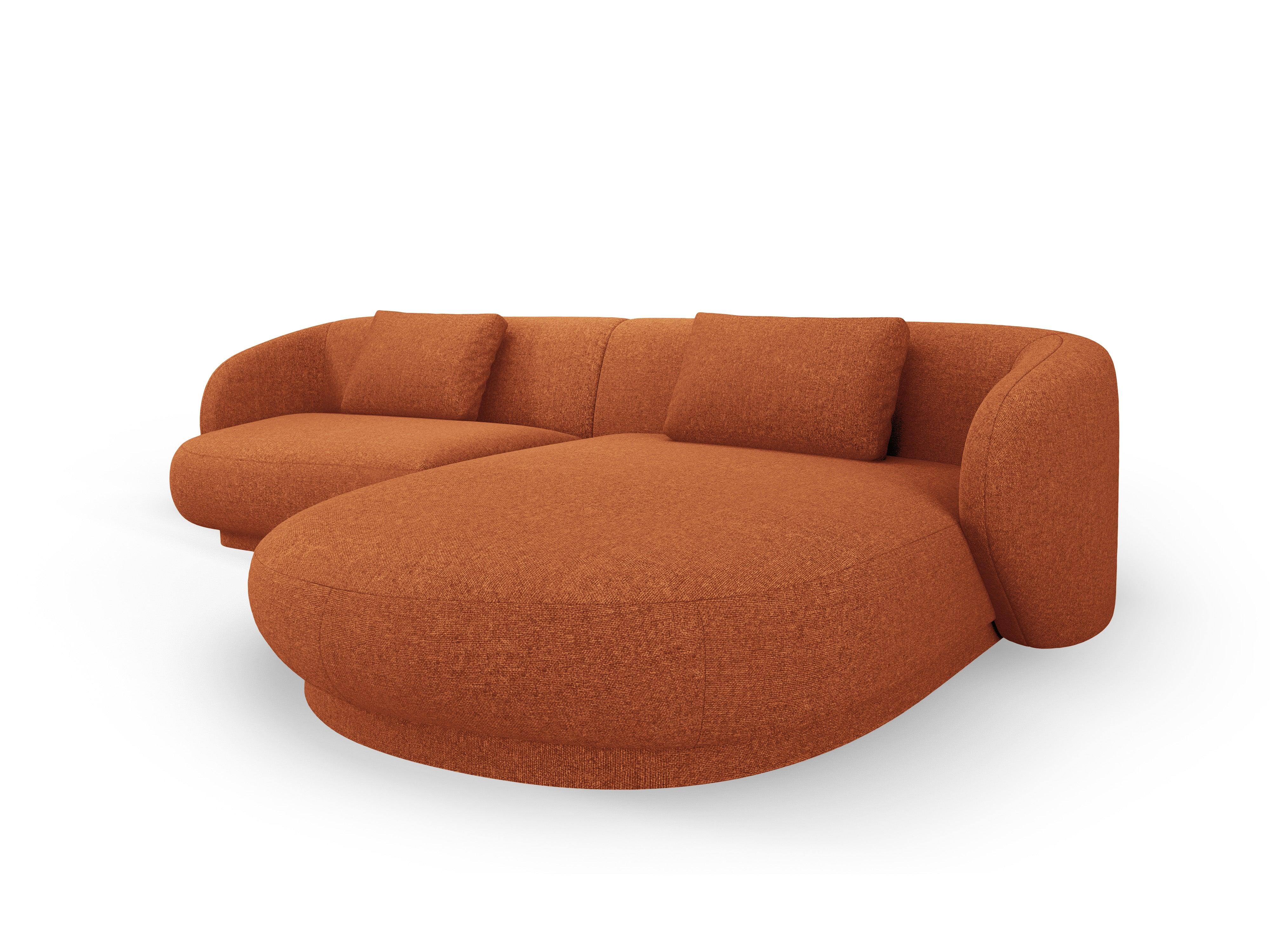 Narożnik prawostronny CAMDEN terracotta szenil Cosmopolitan Design    Eye on Design