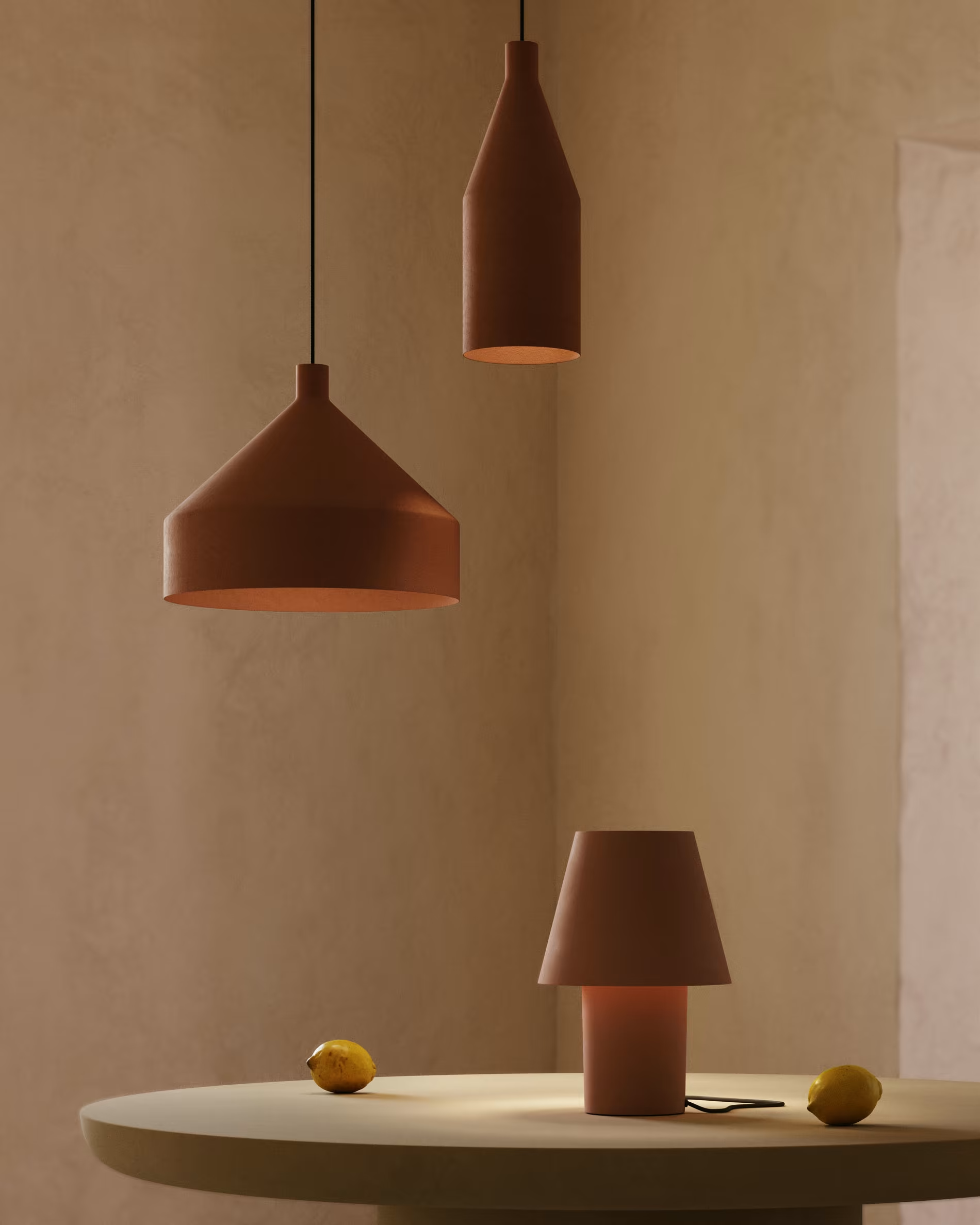 Lampa wisząca PERALTA terakotowy La Forma    Eye on Design