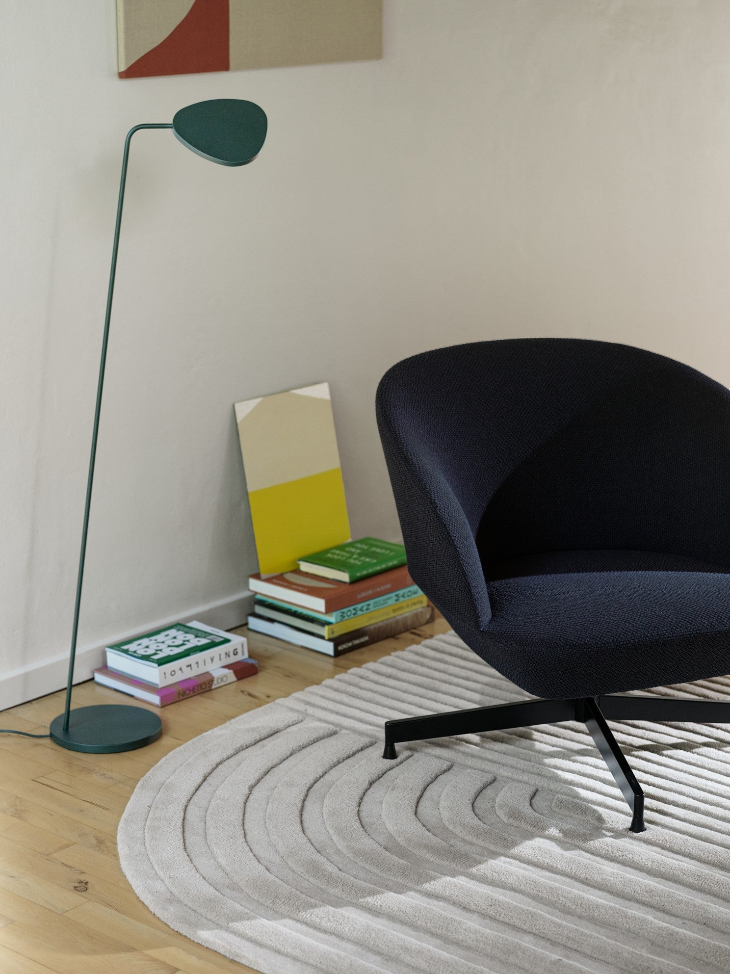 LEAF floor lamp dark green
