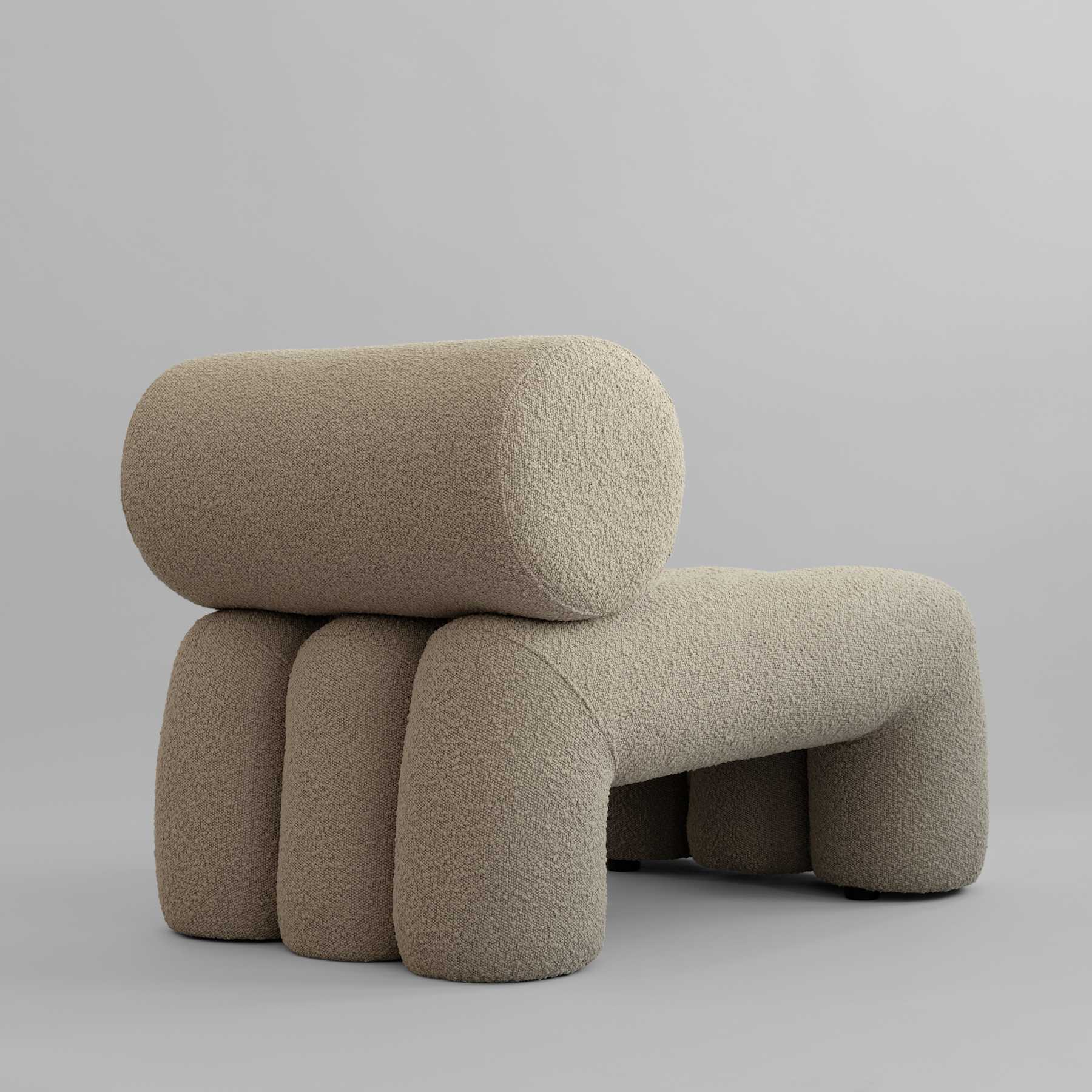 FOKU Sessel Sand Bouclé