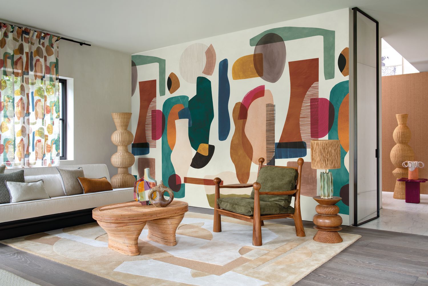 AUDRIA Mural Geometric Shapes