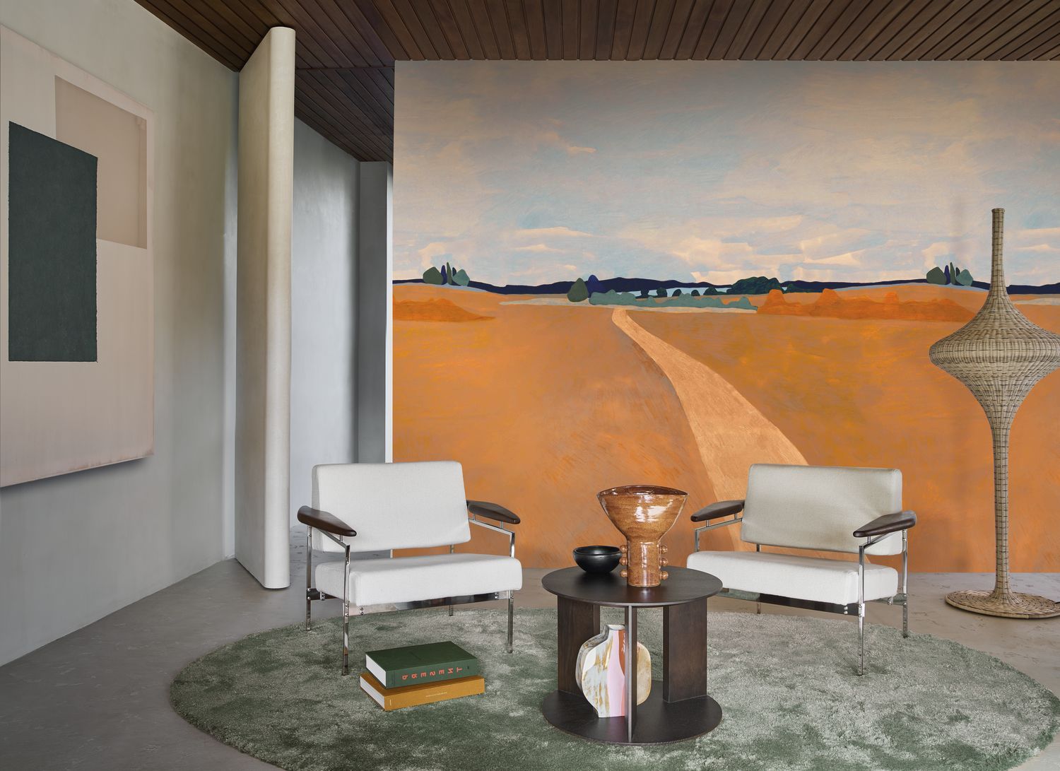HARVEST mural orange