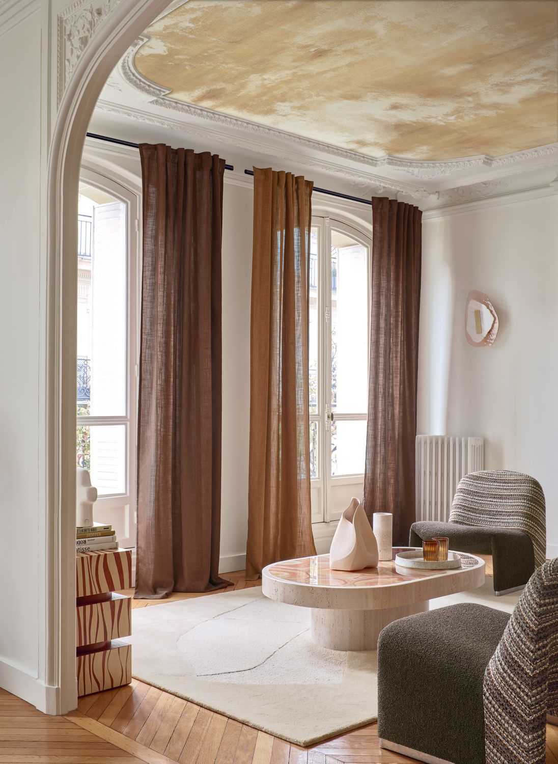 Mural HEURE DOREE beige