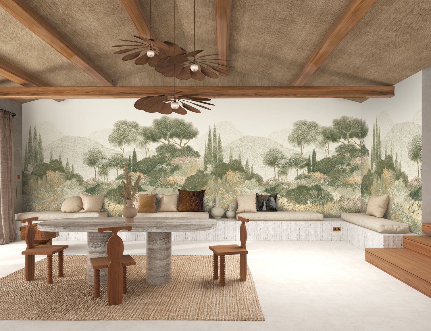 Mural MAQUIS CORSE beige