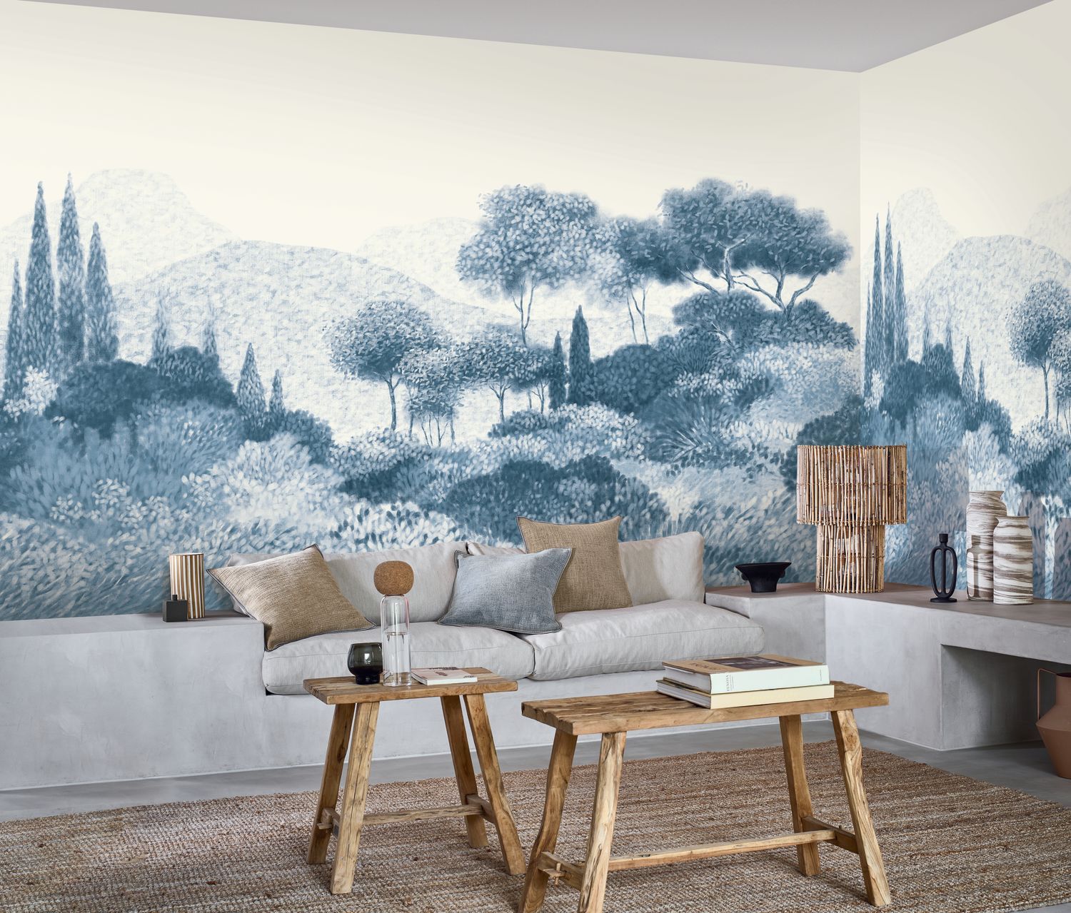 Mural MAQUIS CORSE blue