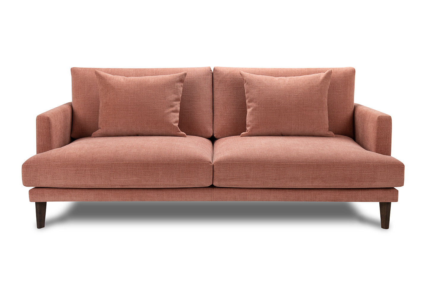 PARADISE upholstered sofa with an oak base