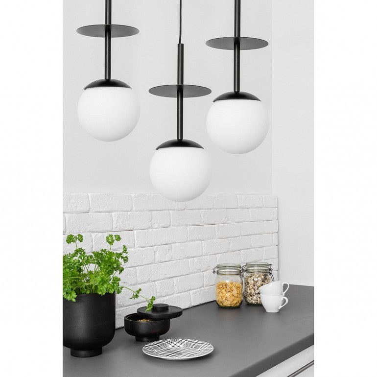 Lampa wisząca PLAAT 3L czarna Ummo