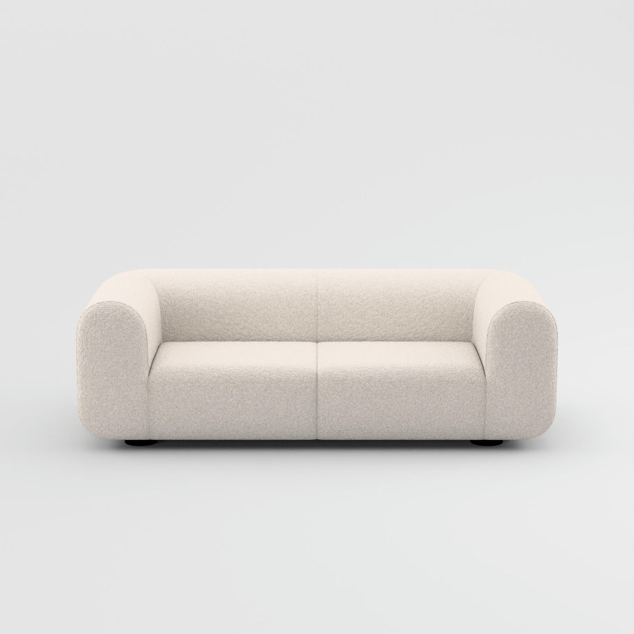 2.5-person sofa, upholstered plump