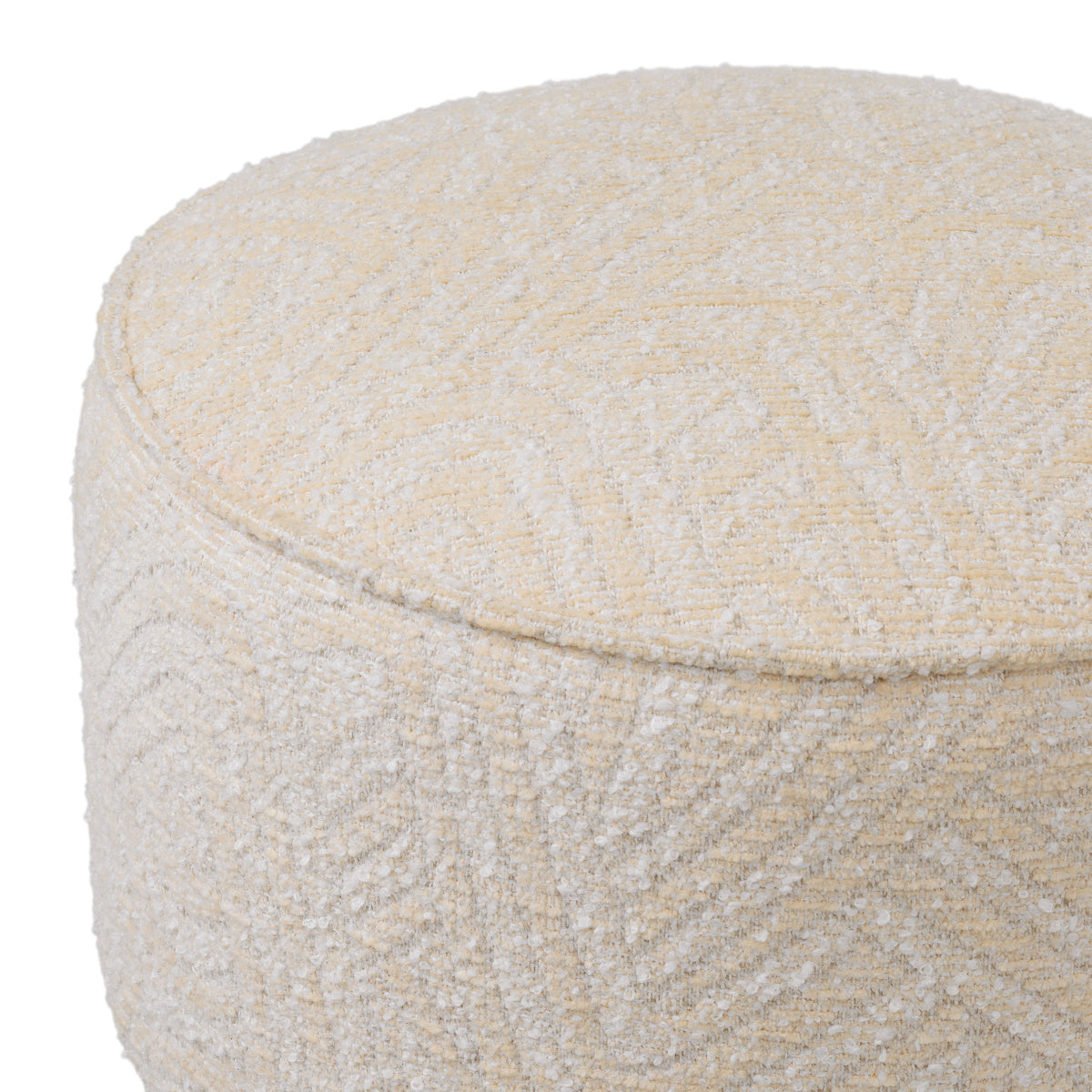 CARLETON Cream Stool with Gold Base