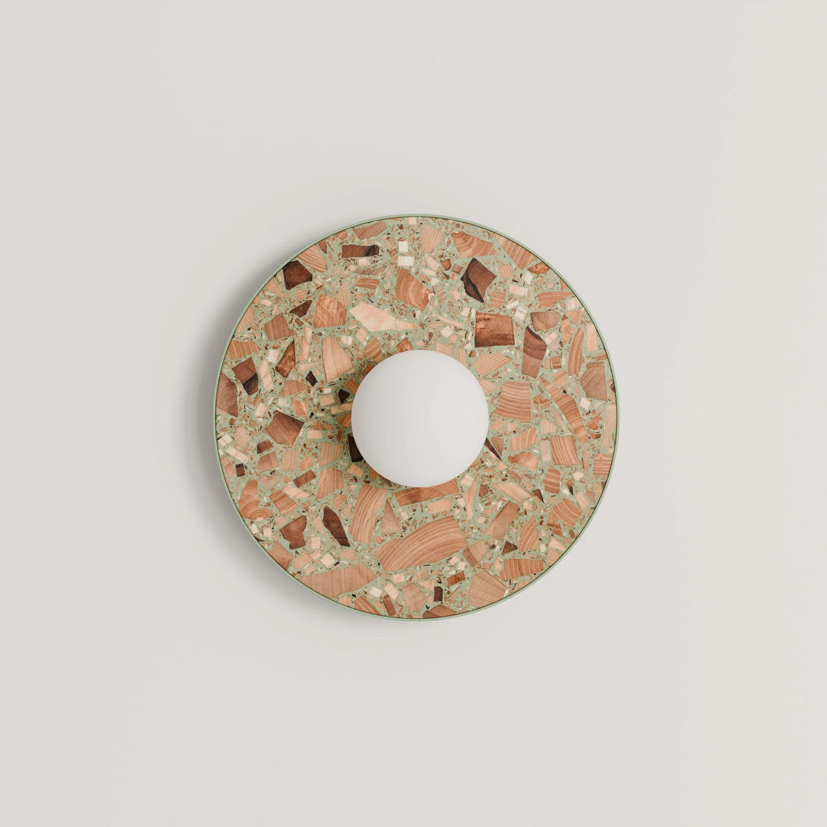 Wandleuchte LEGRA salbeigrün