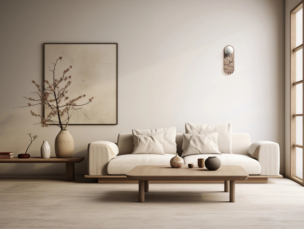 Wandlampe oval LEGRA ziegelrot