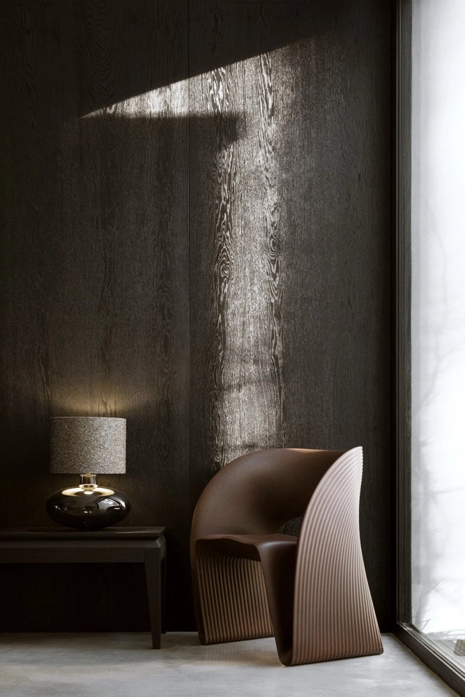 SAWA STONE table lamp black glass